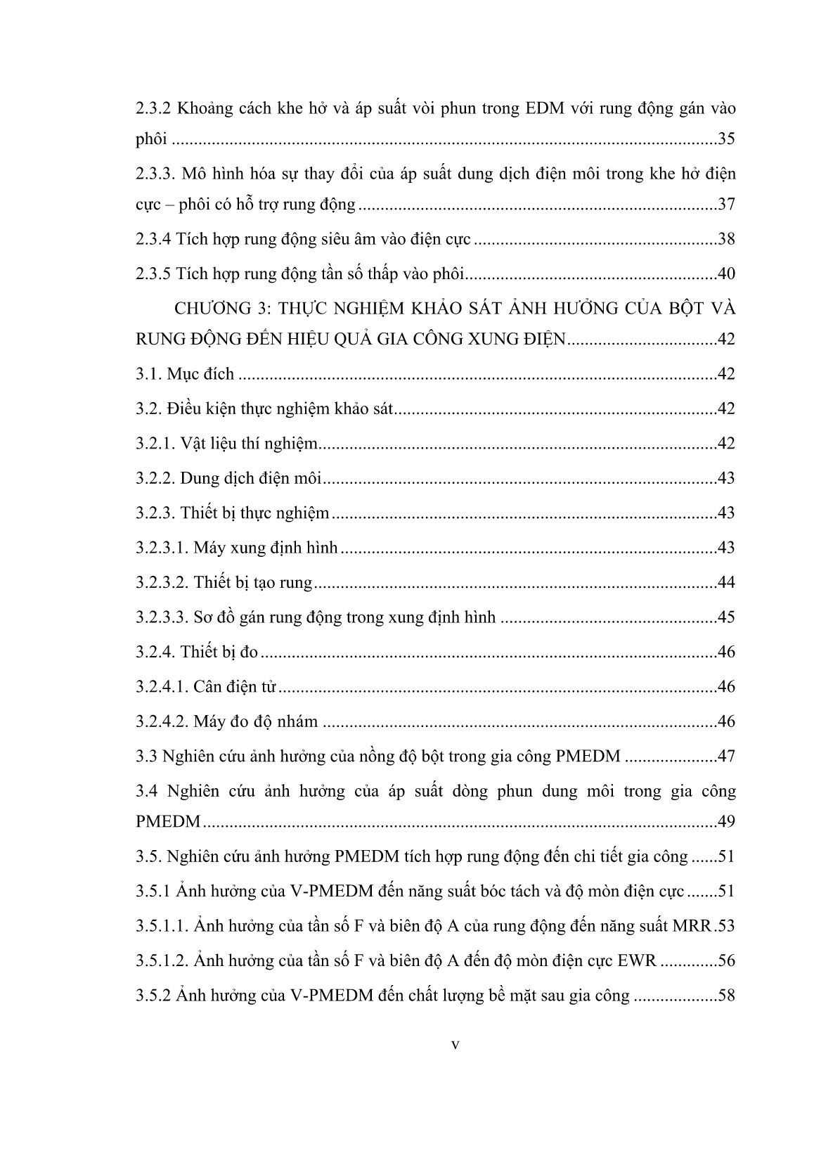 Luận án Nghiên cứu quá trình gia công tia lửa điện trong dung dịch có trộn bột titan kết hợp hệ thống rung động tần số thấp trên chi tiết trang 5