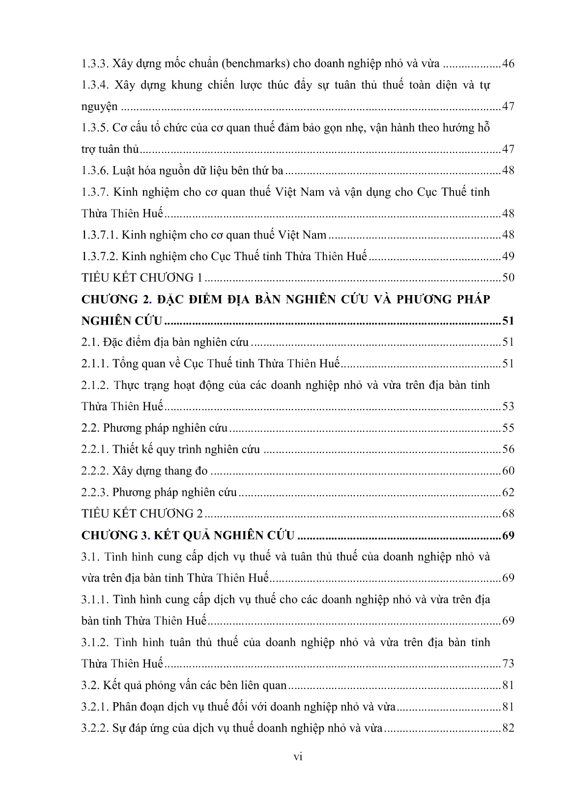 Luận án Nghiên cứu dịch vụ hỗ trợ thuế và sự tuân thủ thuế của doanh nghiệp nhỏ và vừa trên địa bàn tỉnh Thừa Thiên Huế trang 8
