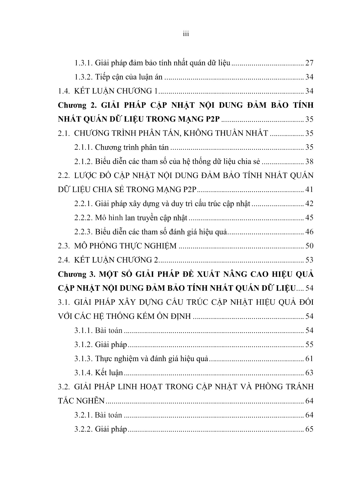 Luận án Nâng cao hiệu quả một số kỹ thuật đảm bảo tính nhất quán dữ liệu trong mạng P2P trang 5