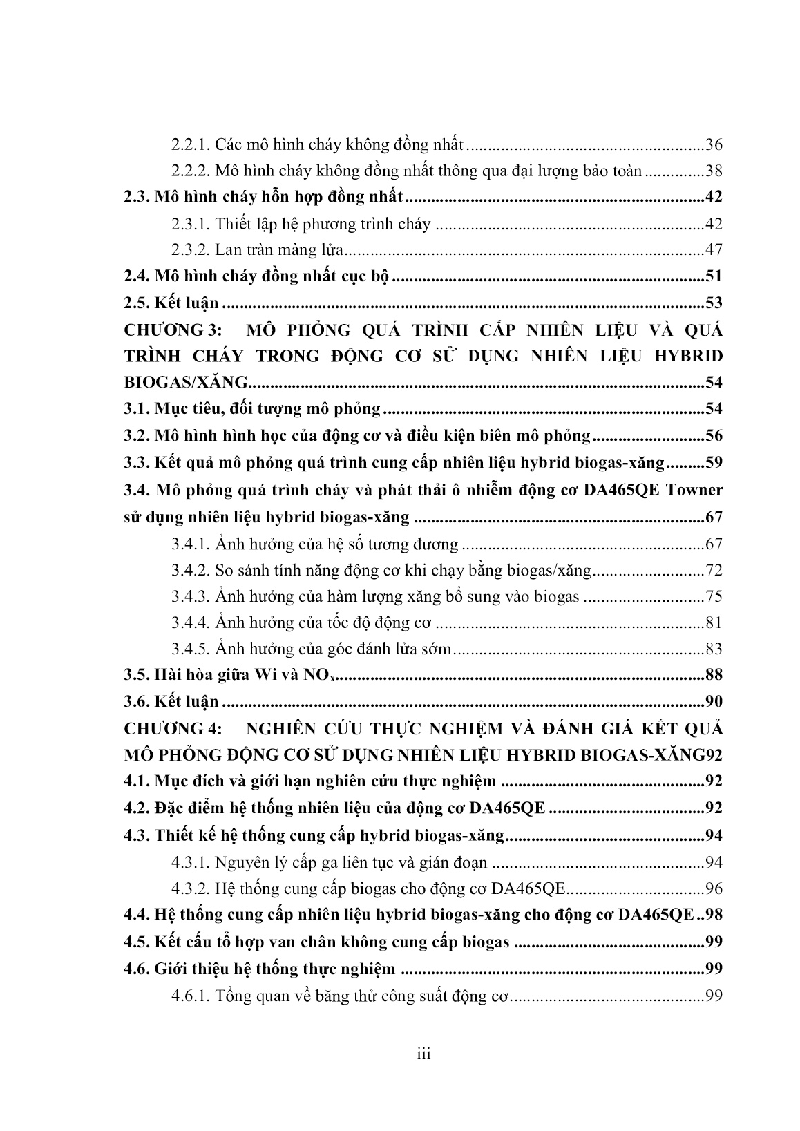 Luận án Nghiên cứu quá trình cháy và phát thải ô nhiễm động cơ Hybrid Biogas-Xăng trang 3