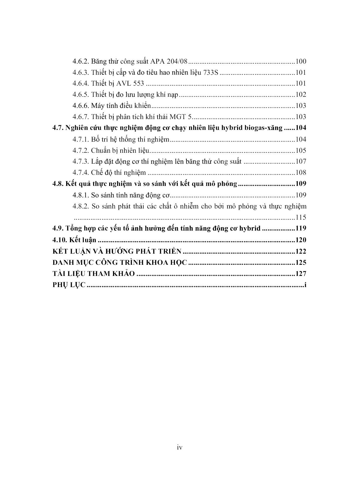 Luận án Nghiên cứu quá trình cháy và phát thải ô nhiễm động cơ Hybrid Biogas-Xăng trang 4
