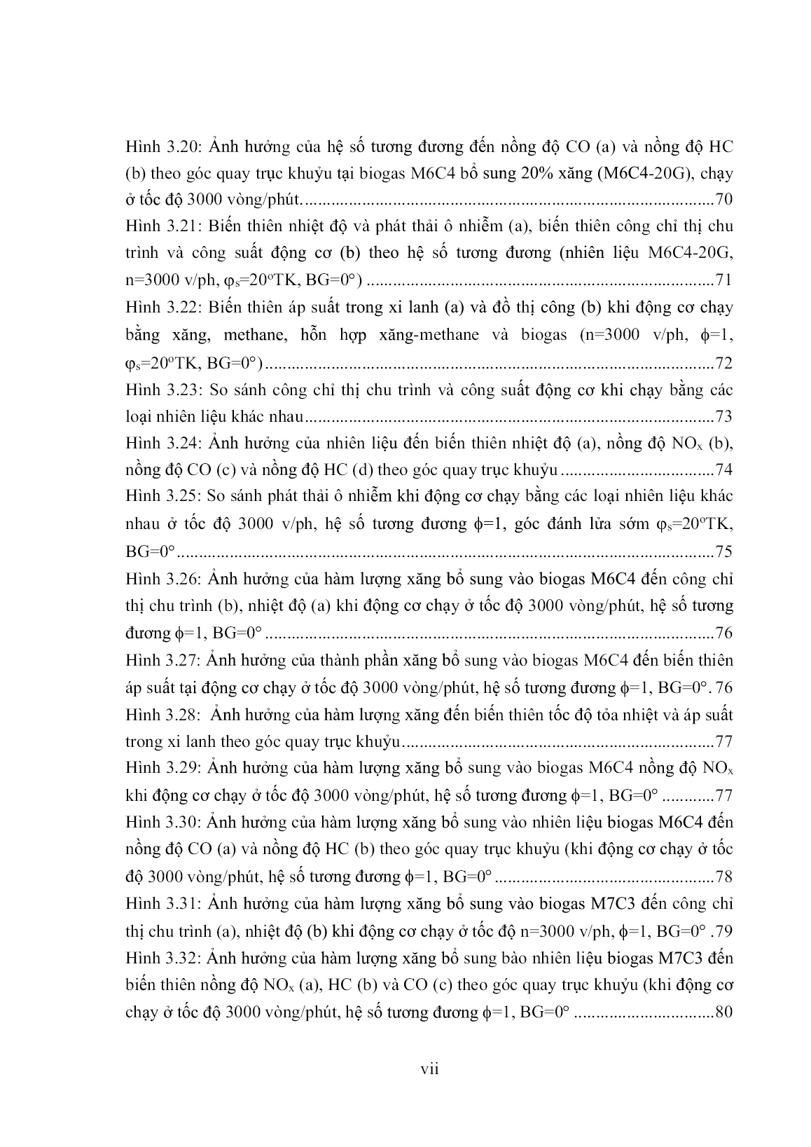 Luận án Nghiên cứu quá trình cháy và phát thải ô nhiễm động cơ Hybrid Biogas-Xăng trang 7