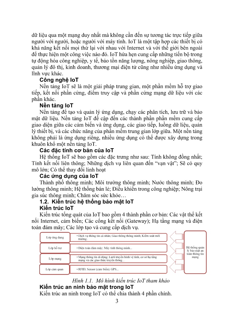 Luận án Nghiên cứu phát triển giải pháp nâng cao an toàn trong mạng “Internet of things” trang 5
