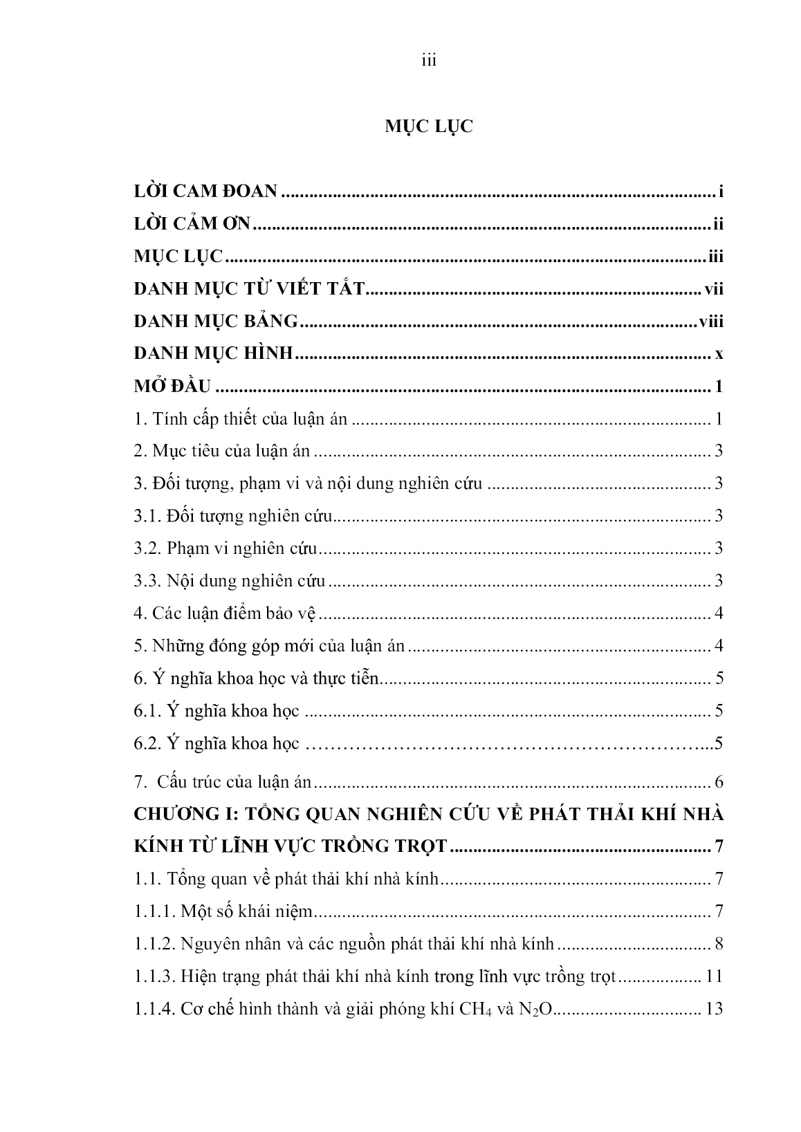 Luận án Nghiên cứu phát thải khí CH₄ và N₂O trong lĩnh vực trồng trọt vùng đồng bằng sông Hồng trang 5