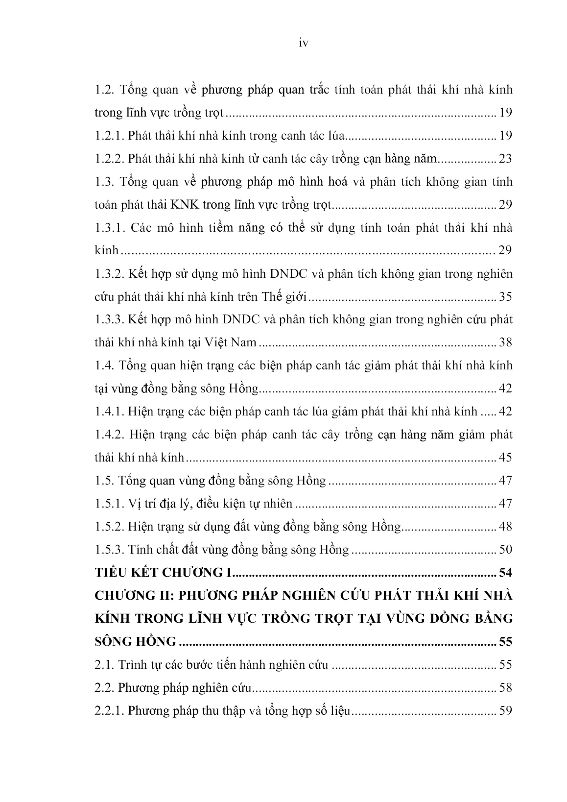 Luận án Nghiên cứu phát thải khí CH₄ và N₂O trong lĩnh vực trồng trọt vùng đồng bằng sông Hồng trang 6