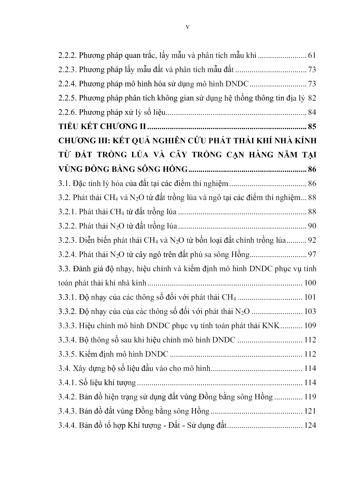 Luận án Nghiên cứu phát thải khí CH₄ và N₂O trong lĩnh vực trồng trọt vùng đồng bằng sông Hồng trang 7