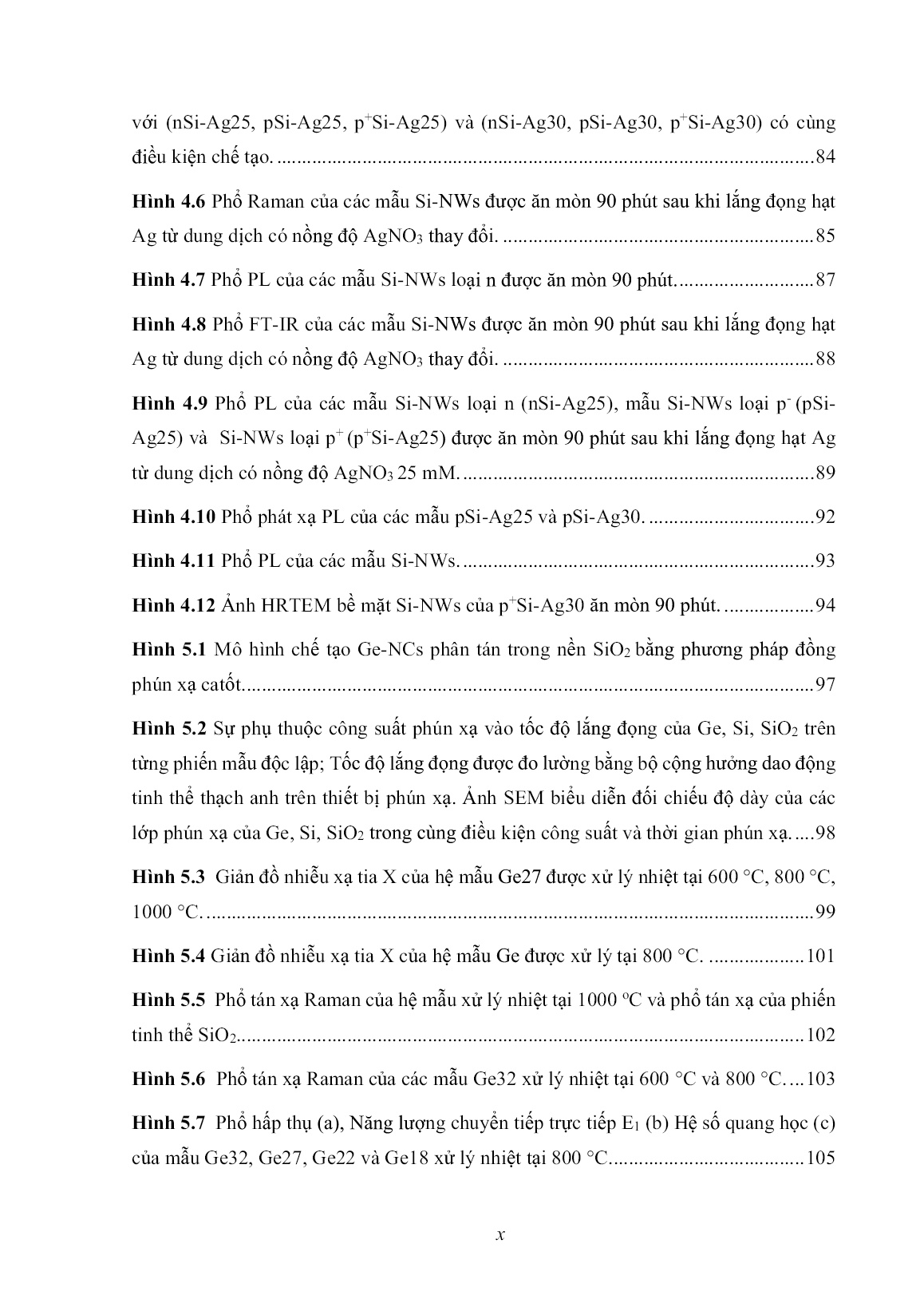 Luận án Nghiên cứu chế tạo và tính chất của một số vật liệu nano trên cơ sở Si và Ge trang 10