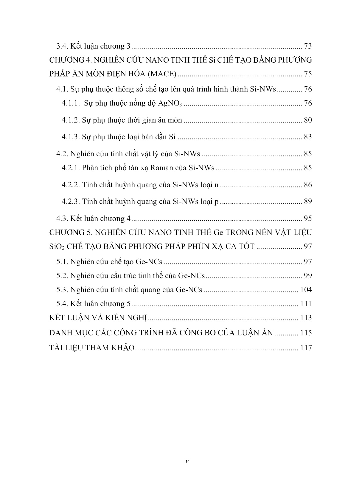 Luận án Nghiên cứu chế tạo và tính chất của một số vật liệu nano trên cơ sở Si và Ge trang 5