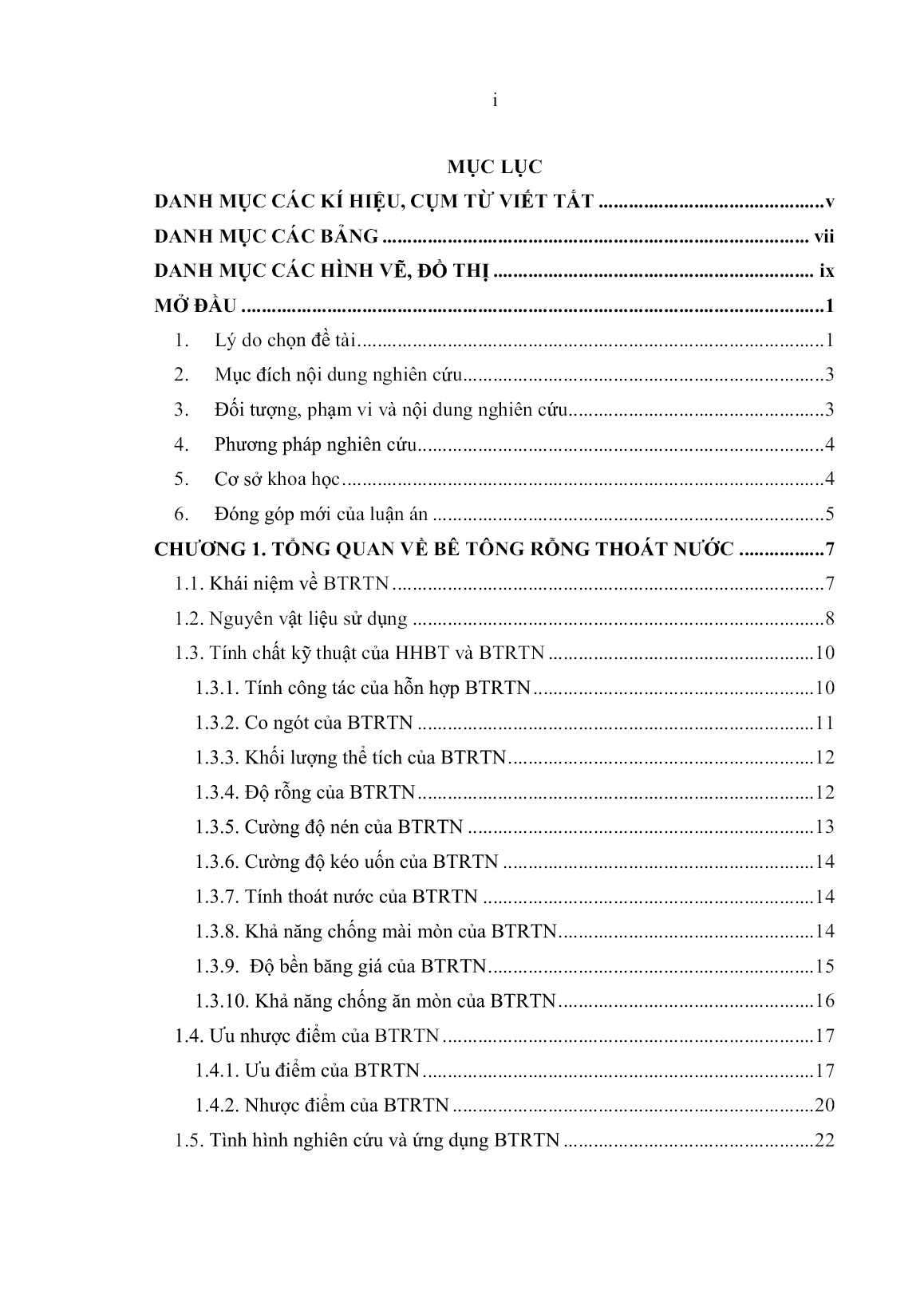 Luận án Nghiên cứu chế tạo bê tông rỗng thoát nước, ứng dụng trong công trình giao thông trang 5