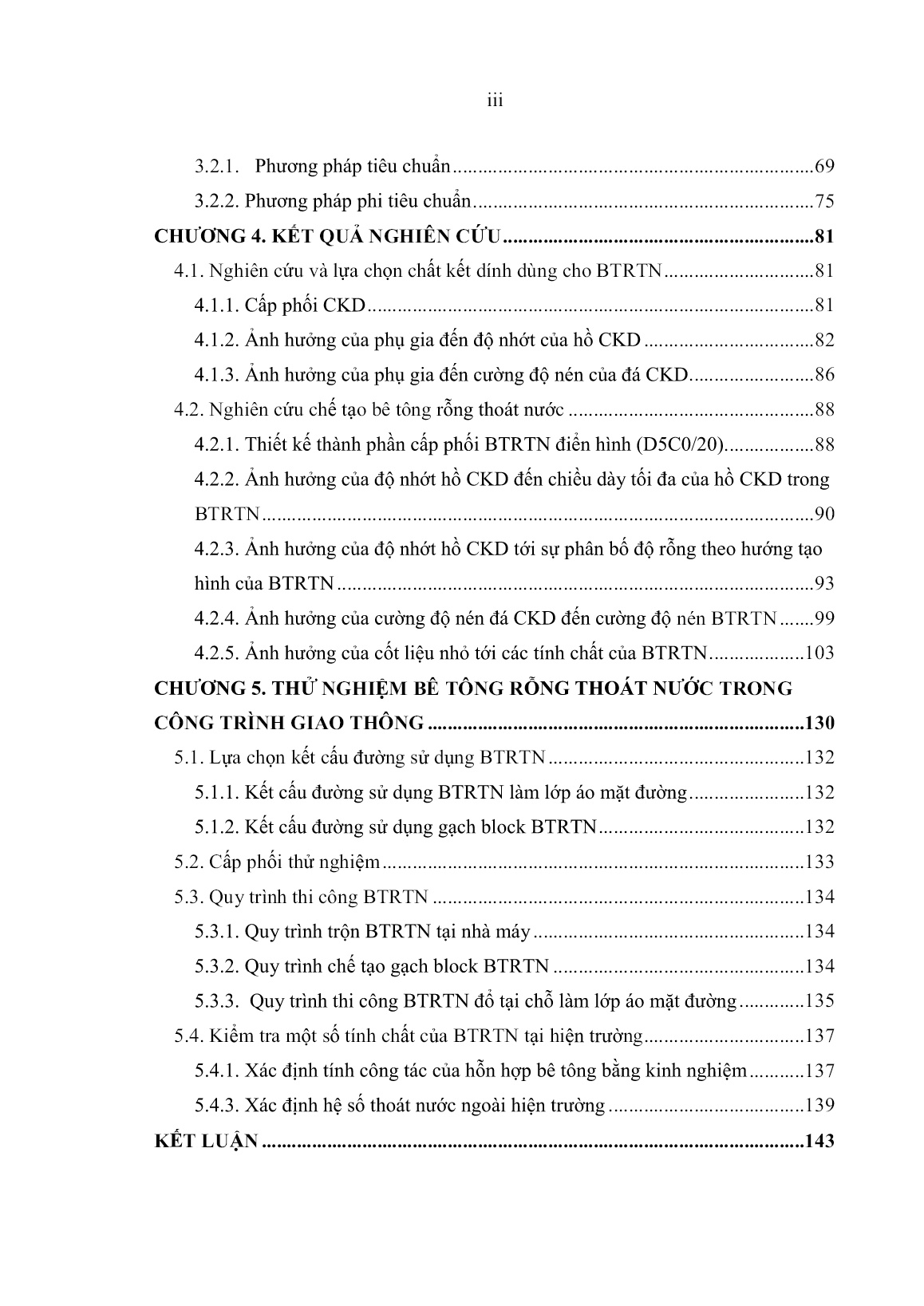 Luận án Nghiên cứu chế tạo bê tông rỗng thoát nước, ứng dụng trong công trình giao thông trang 7