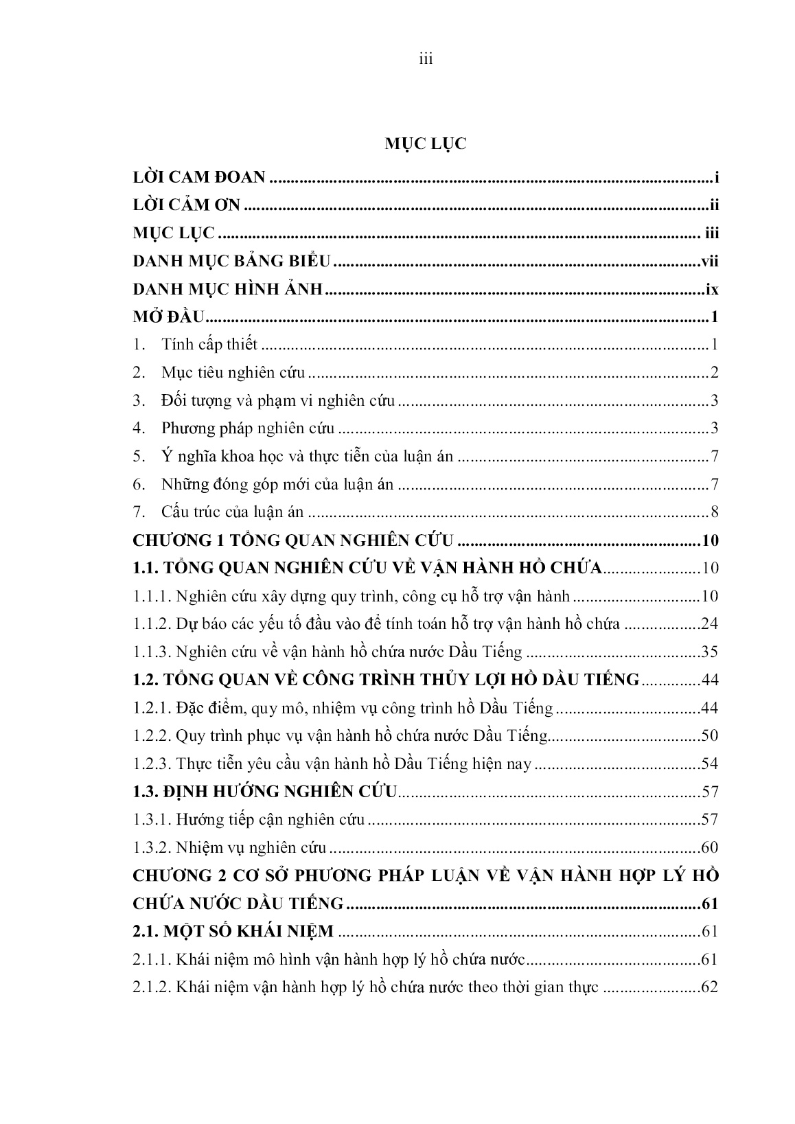 Luận án Xây dựng mô hình vận hành hợp lý công trình thủy lợi dầu tiếng để phục vụ cấp nước và phòng lũ hạ du sông Sài Gòn trang 5