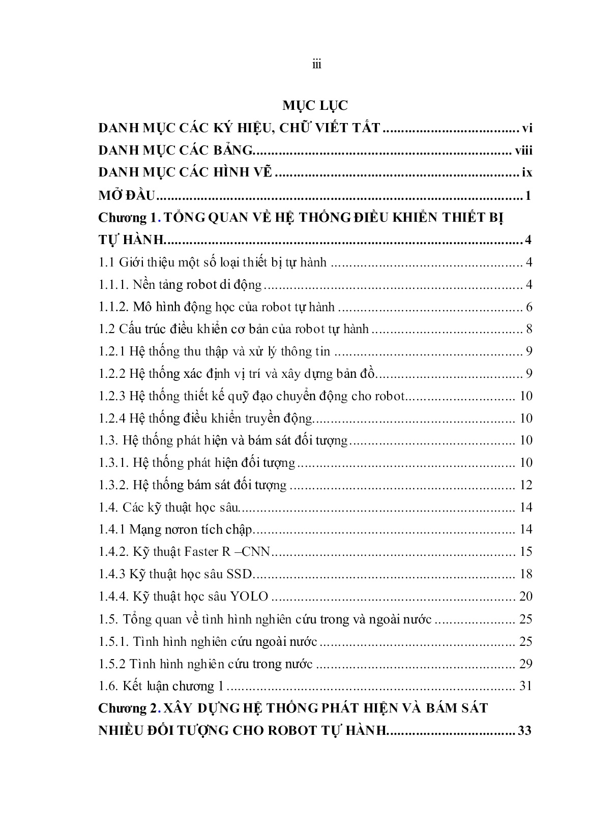 Luận án Nghiên cứu phát triển hệ thống điều hướng thông minh cho robot tự hành trong môi trường bất định trang 5
