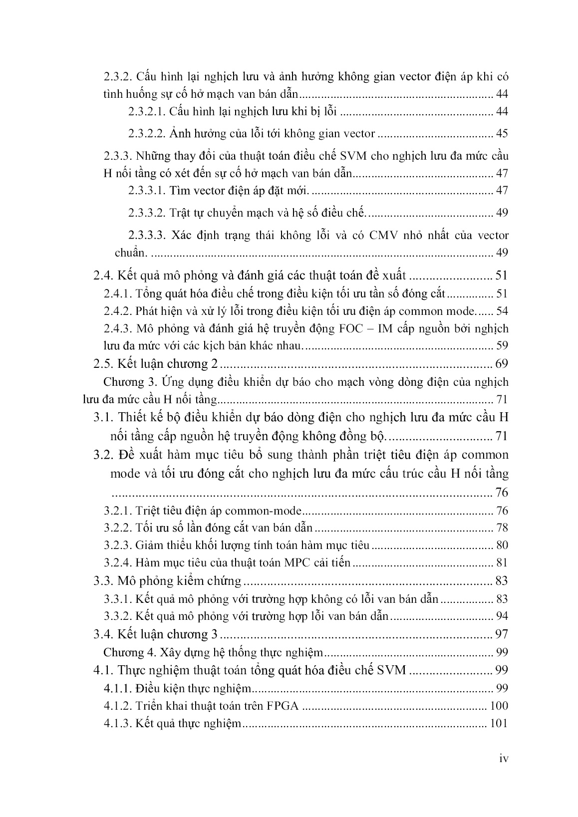 Luận án Nghiên cứu điều khiển hệ truyền động biến tần đa mức có tính đến sự cố van bán dẫn trang 4