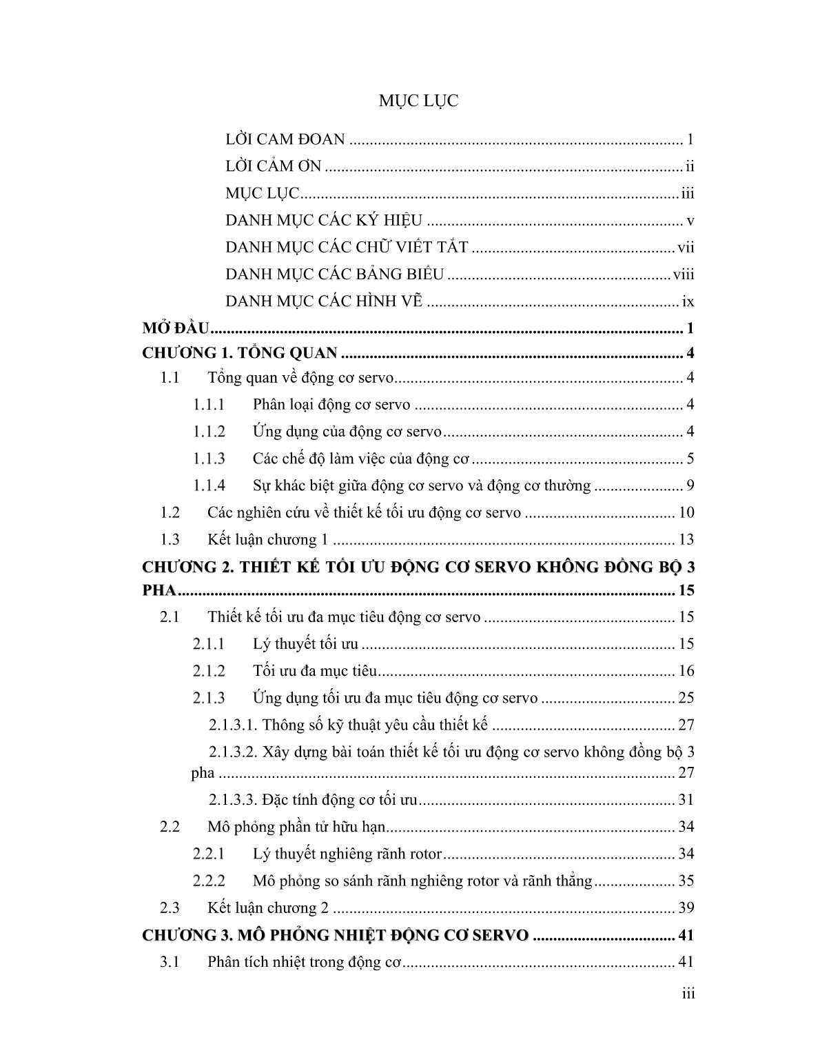 Luận án Nghiên cứu thiết kế tối ưu động cơ servo không đồng bộ 3 pha rotor lồng sóc trang 5
