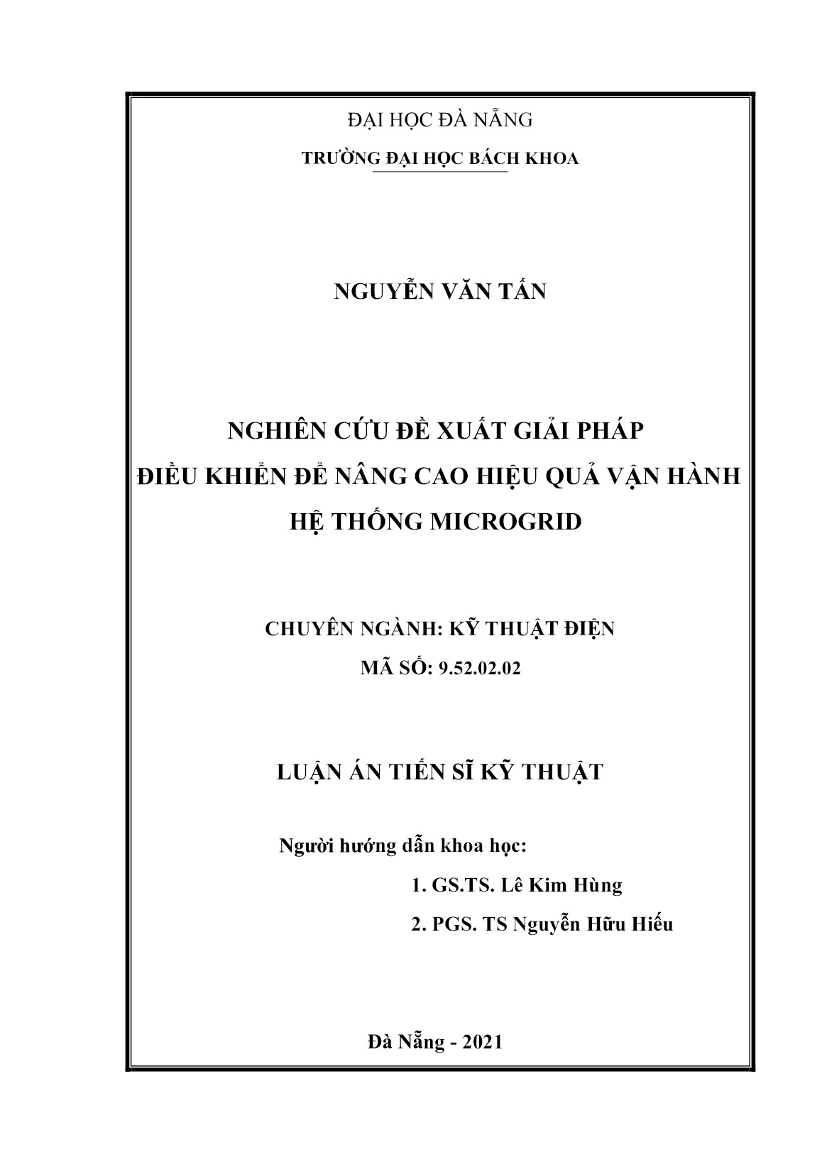 Luận án Nghiên cứu đề xuất giải pháp điều khiển để nâng cao hiệu quả vận hành hệ thống microgrid trang 2