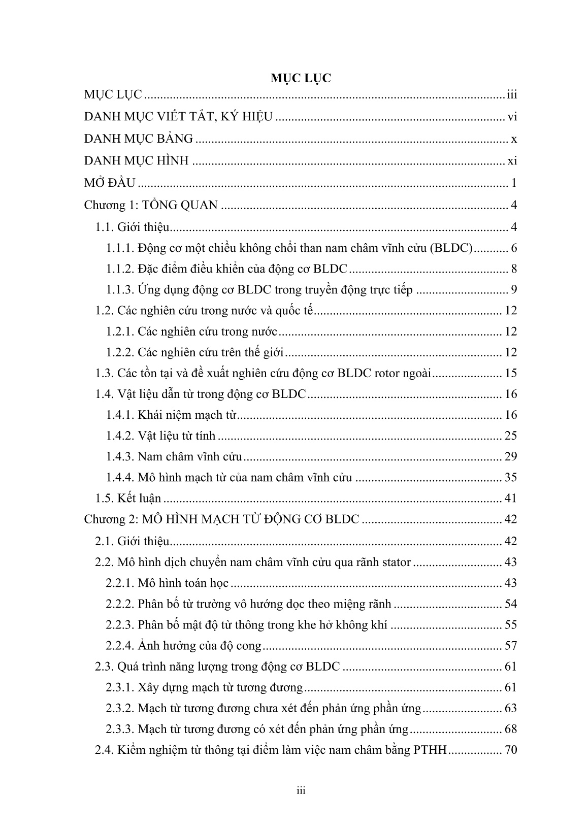 Luận án Nghiên cứu cải thiện chất lượng mô men động cơ BLDC Rotor ngoài trong truyền động trực tiếp trang 5