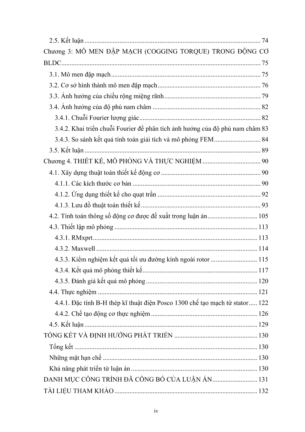 Luận án Nghiên cứu cải thiện chất lượng mô men động cơ BLDC Rotor ngoài trong truyền động trực tiếp trang 6