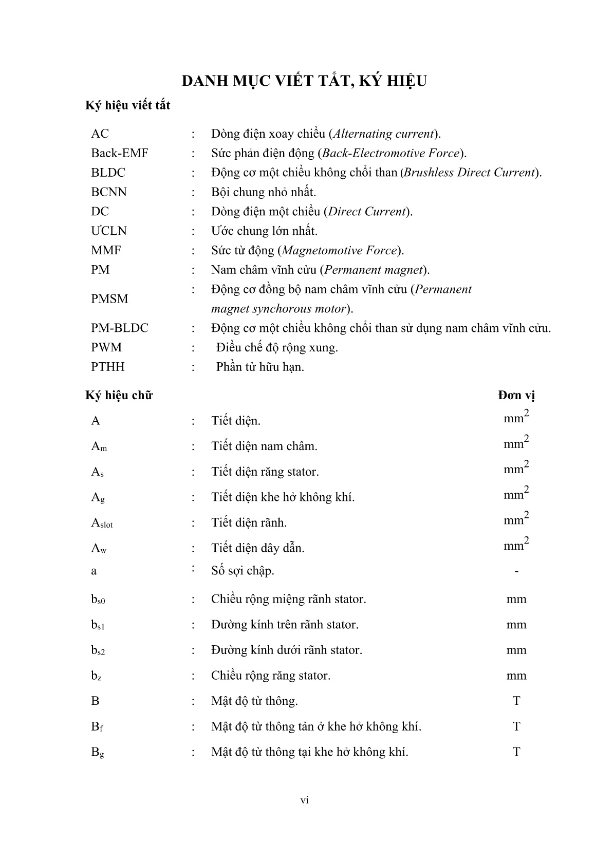 Luận án Nghiên cứu cải thiện chất lượng mô men động cơ BLDC Rotor ngoài trong truyền động trực tiếp trang 8