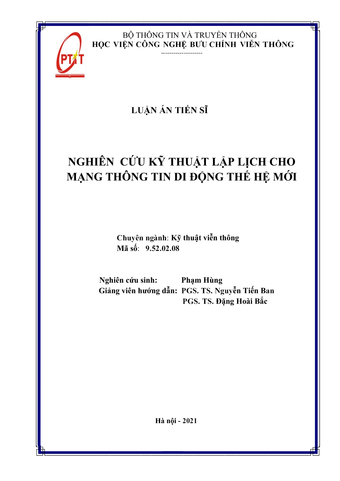 Luận án Nghiên cứu kỹ thuật lập lịch cho mạng thông tin di động thế hệ mới trang 2