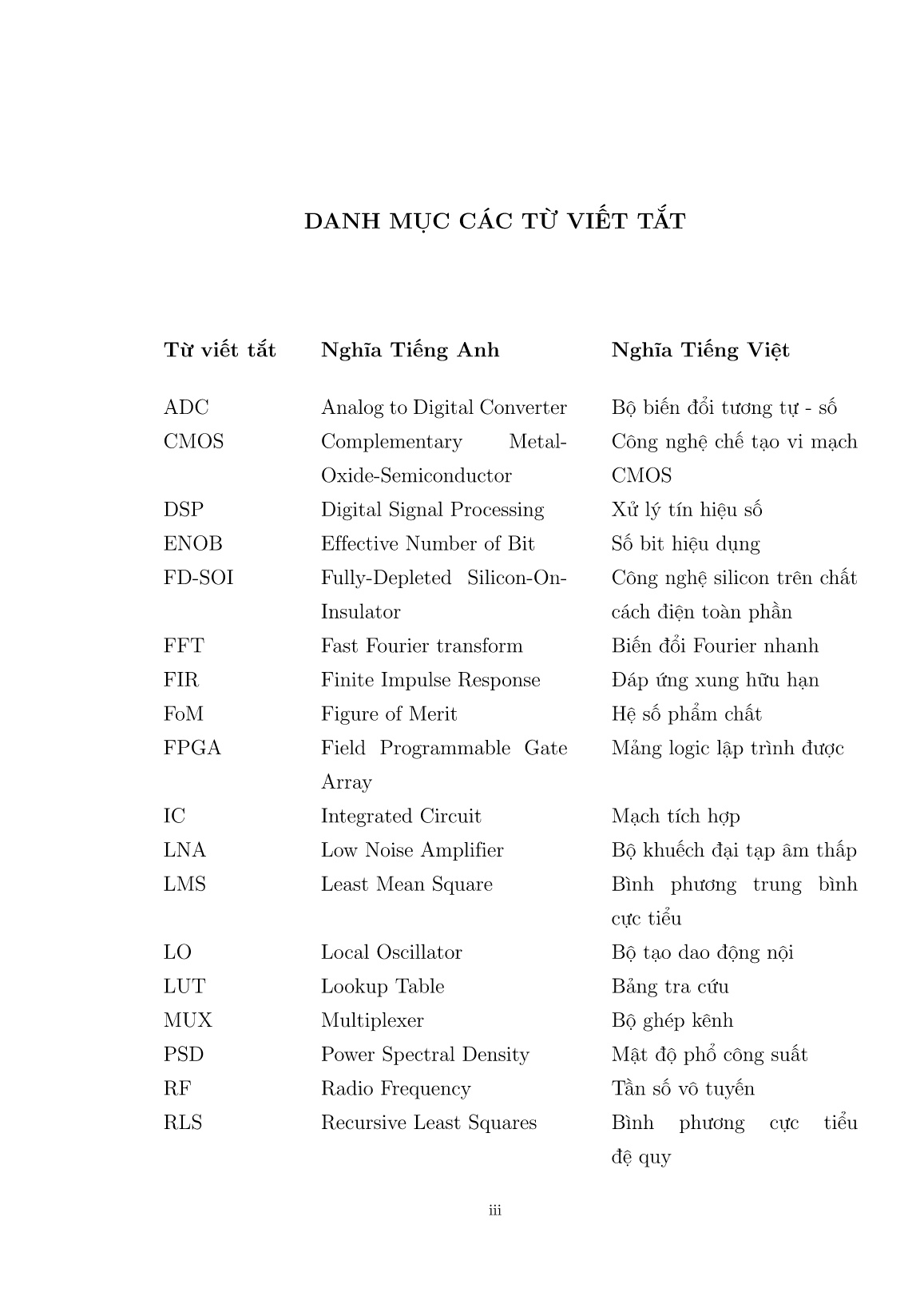 Luận án Nghiên cứu phương pháp hiệu chỉnh các sai lệch kênh trong ADC ghép xen thời gian trang 7