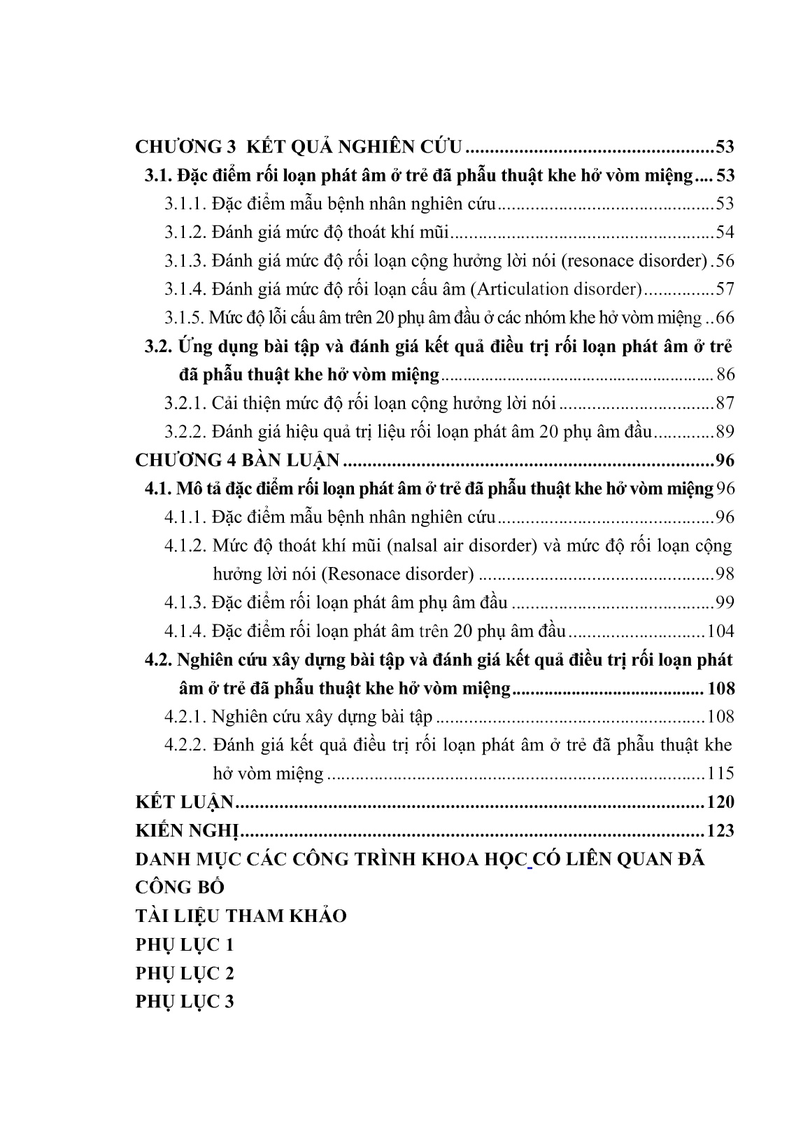 Luận án Đánh giá kết quả điều trị rối loạn phát âm ở trẻ đã phẫu thuật khe hở võm miệng bằng phân tích ngữ âm trang 8