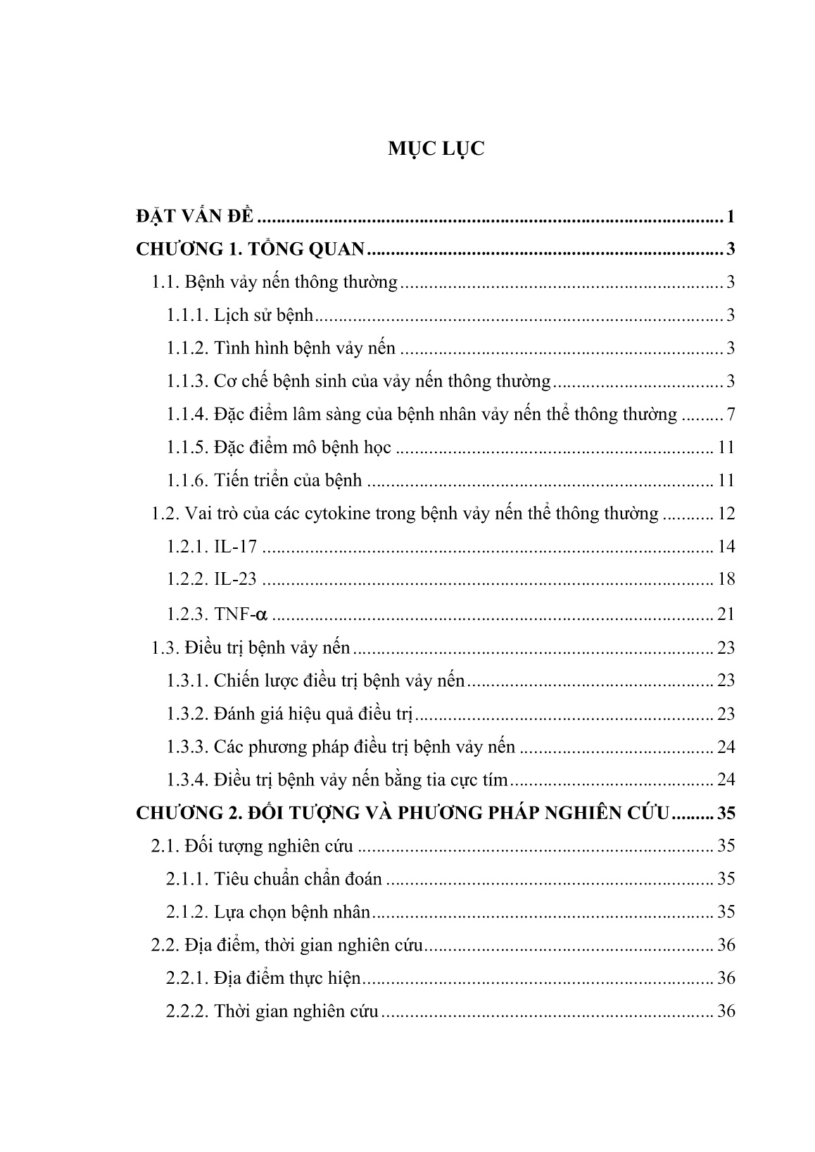 Luận án Đánh giá kết quả điều trị và sự thay đổi một số yếu tố miễn dịch trên bệnh nhân vảy nến thông thường được chiếu tia cực tím dải hẹp trang 6