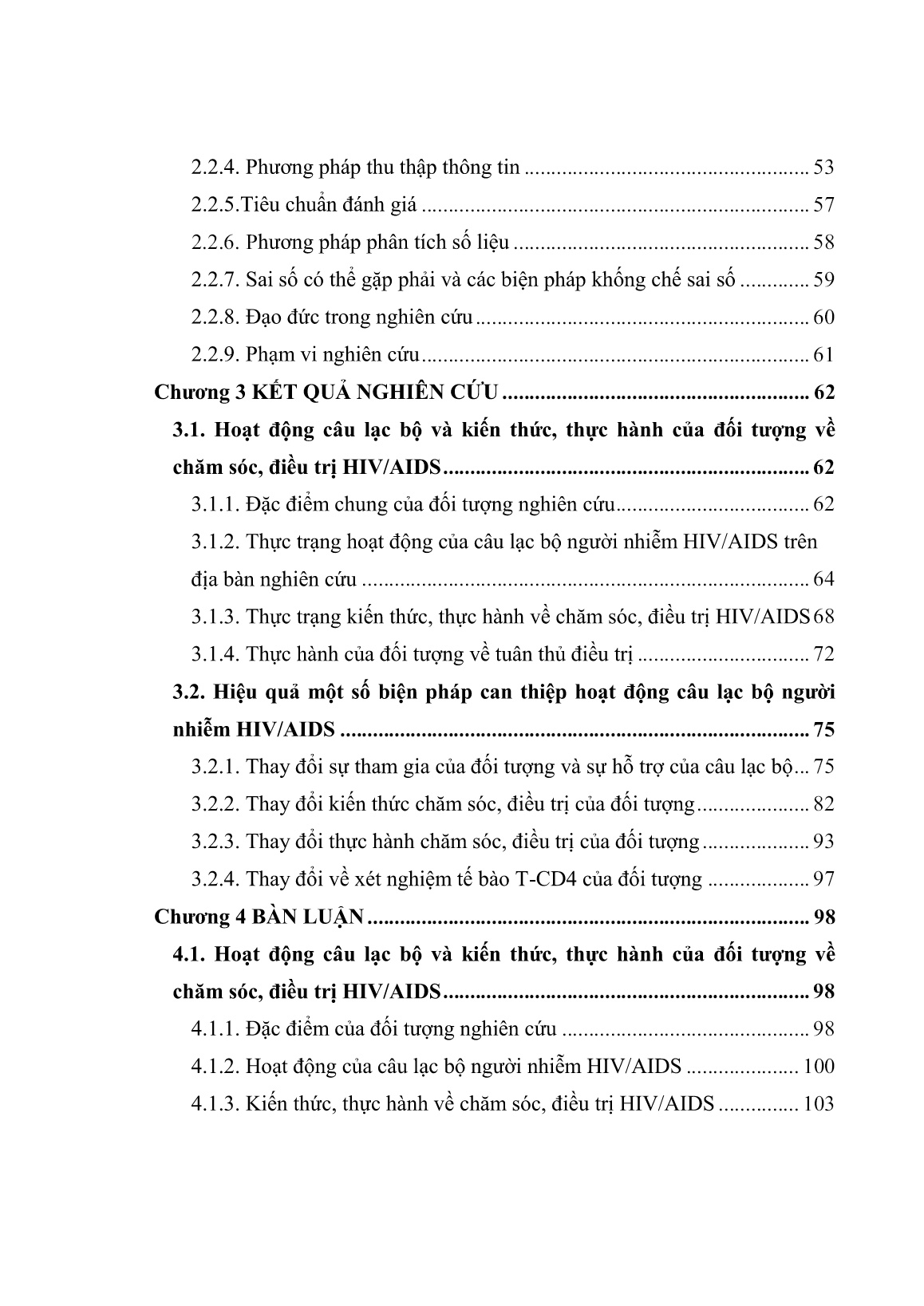 Luận án Thực trạng hoạt động câu lạc bộ người nhiễm HIV/AIDS tại tỉnh Thái Bình và hiệu quả một số biện pháp can thiệp trang 7