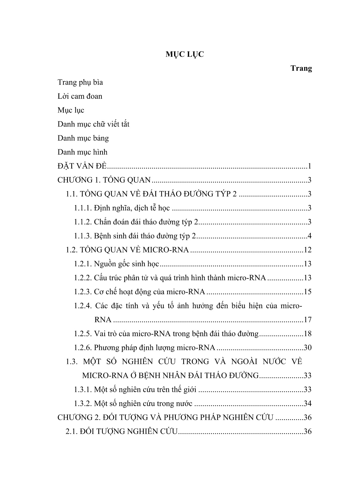 Luận án Nghiên cứu mức độ biểu hiện của Micro-rna 29a, Micro-rna 146a và Micro-rna 147b tự do huyết tương ở bệnh nhân đái tháo đường týp 2 trang 5