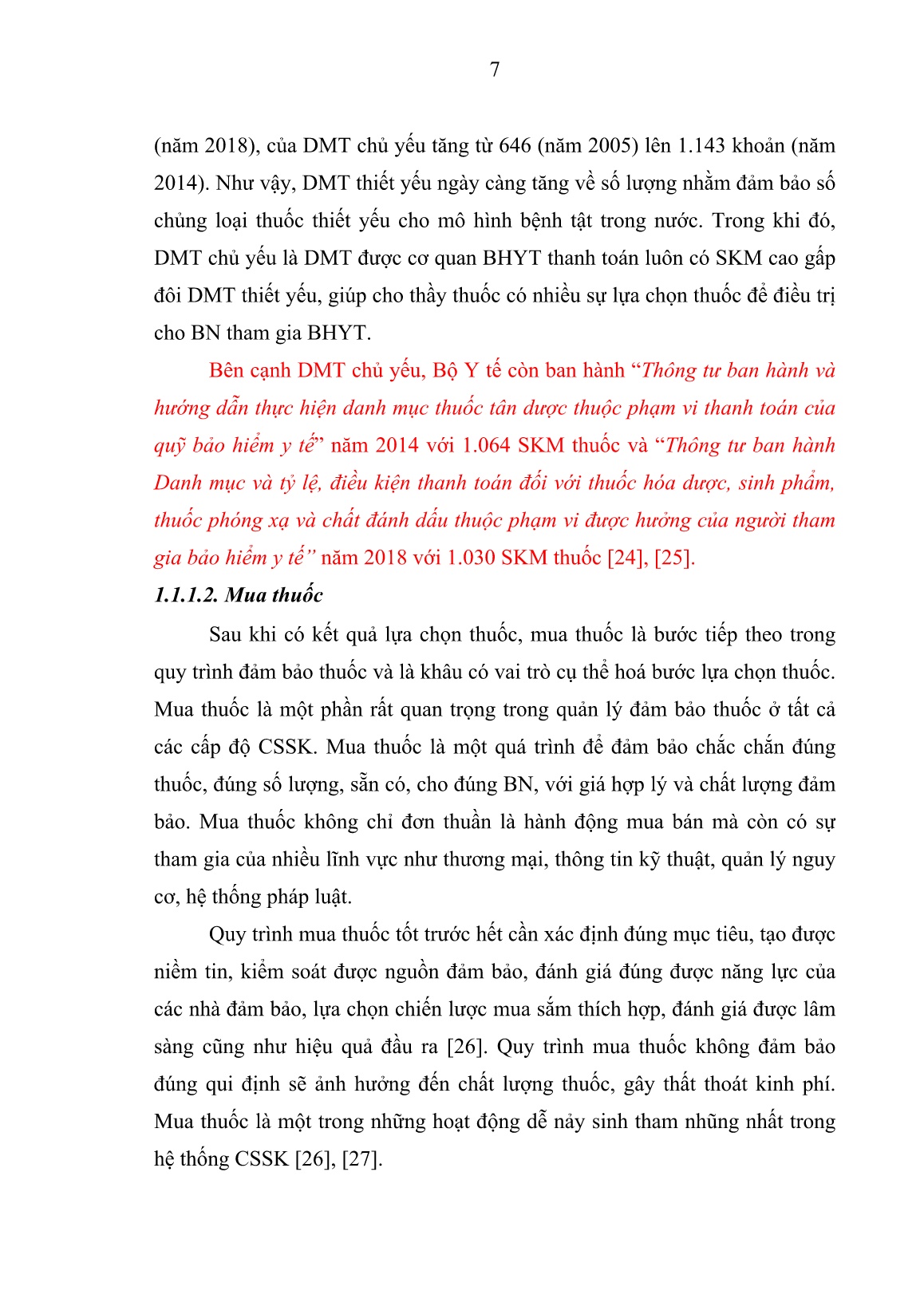 Luận án Nghiên cứu hoạt động đảm bảo thuốc bảo hiểm y tế tại bệnh viện quân y 105 từ năm 2015 - 2018 trang 7