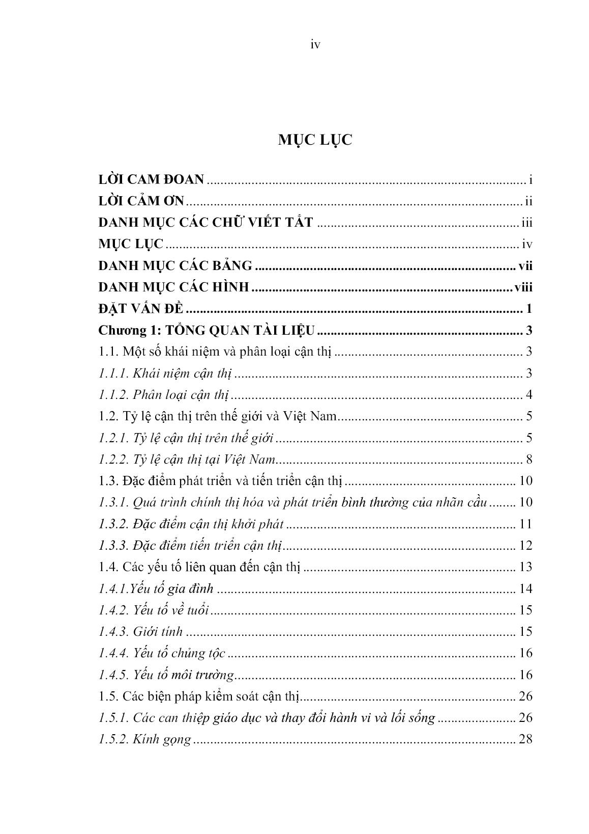 Luận án Xác định tỷ lệ cận thị, một số yếu tố liên quan và hiệu quả truyền thông giáo dục sức khỏe ở học sinh trung học cơ sở Thị xã Hoàng Mai, tỉnh Nghệ An (2019 - 2020) trang 6