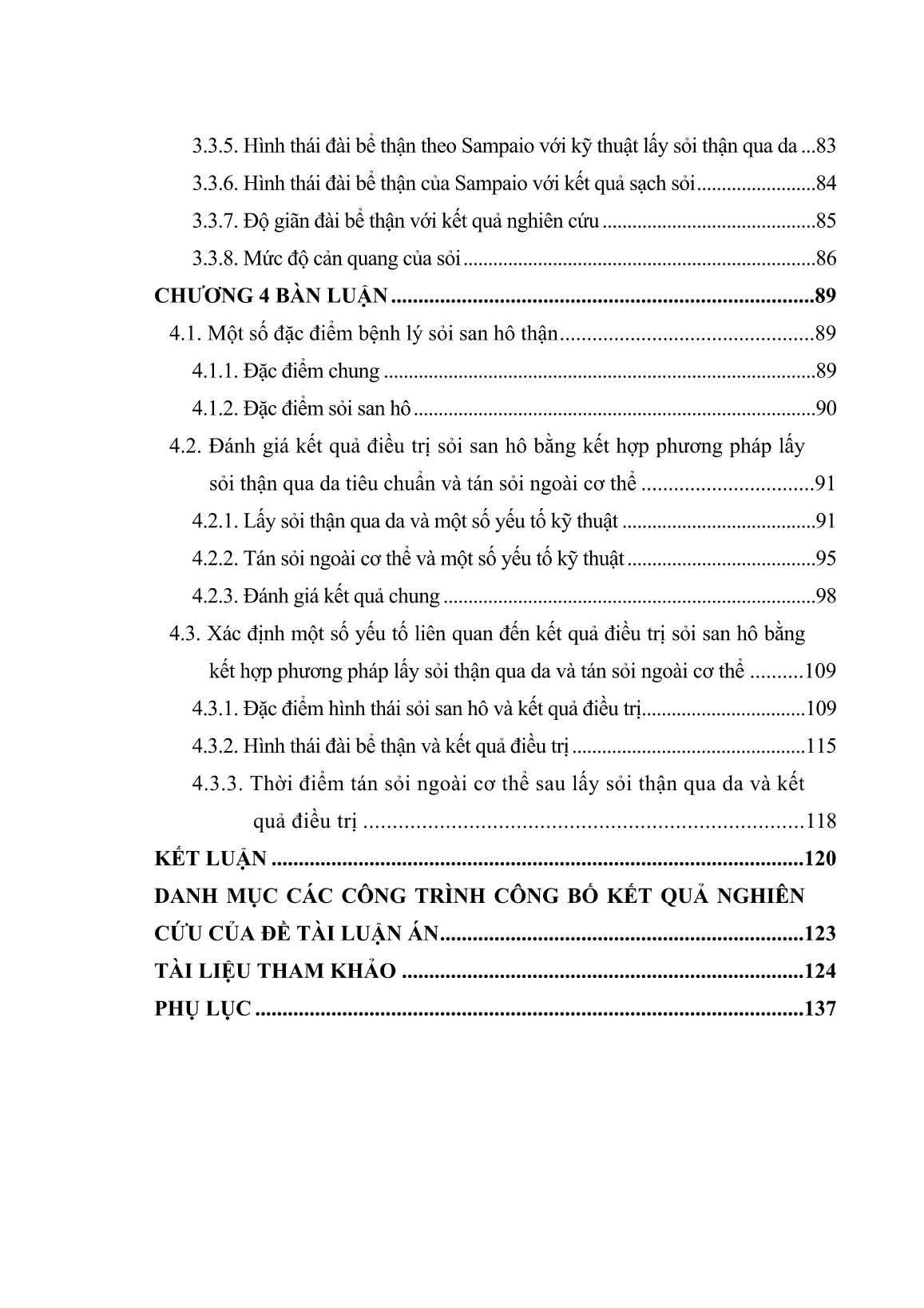 Luận án Nghiên cứu kết quả điều trị sỏi san hô bằng kết hợp phương pháp lấy sỏi thận qua da và tán sỏi ngoài cơ thể trang 6