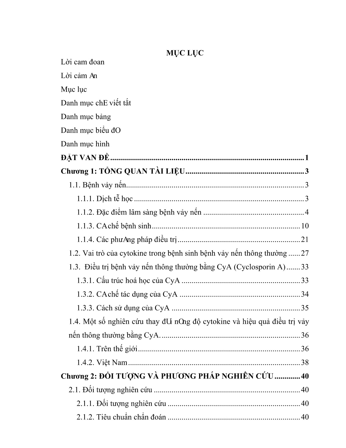 Luận án Nghiên cứu thay đổi nồng độ một số cytokine trong máu và hiệu quả điều trị bệnh vảy nến thông thường bằng Cyclosporin A trang 5