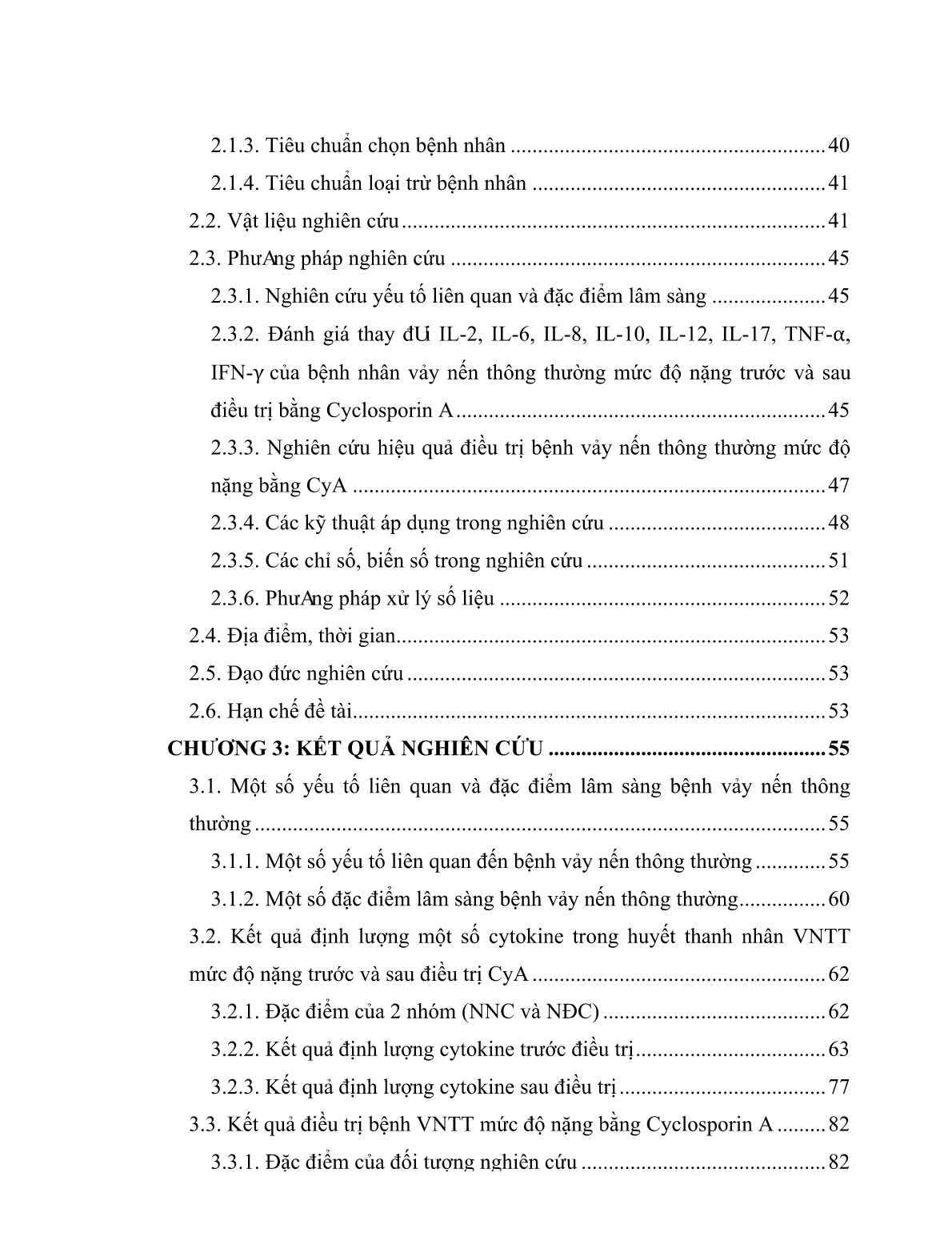 Luận án Nghiên cứu thay đổi nồng độ một số cytokine trong máu và hiệu quả điều trị bệnh vảy nến thông thường bằng Cyclosporin A trang 6