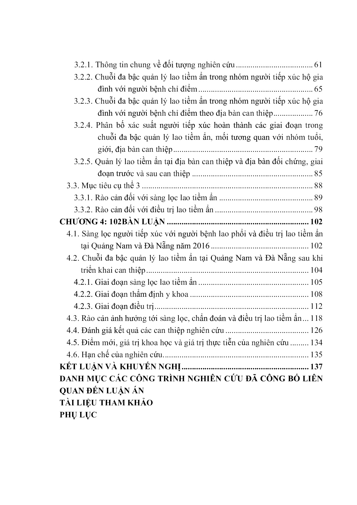Luận án Thực trạng chẩn đoán và điều trị lao tiềm ẩn tại hai tỉnh Quảng Nam, Đà Nẵng và kết quả một số giải pháp can thiệp trang 7