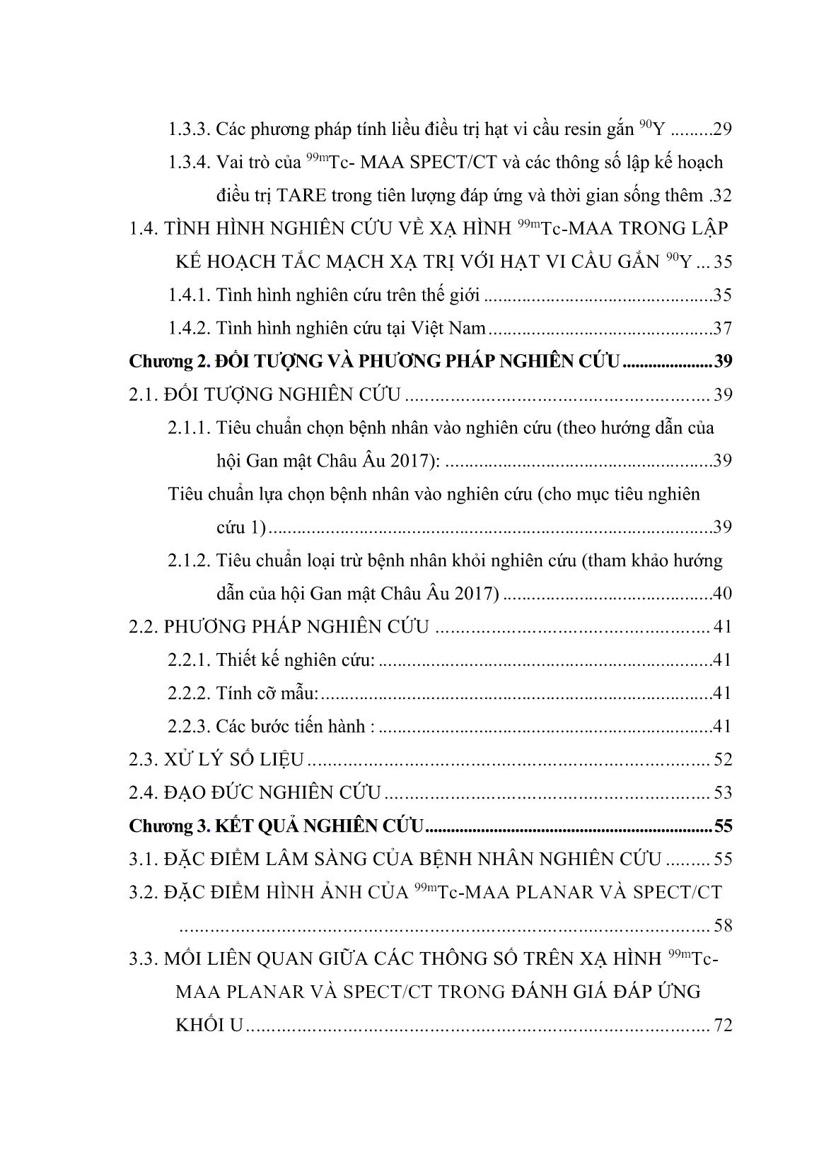 Luận án Nghiên cứu đặc điểm hình ảnh và giá trị của SPECT/CT ⁹⁹ᵐTc-MAA trong tắc mạch xạ trị bằng hạt vi cầu resin gắn yttrium-90 ở bệnh nhân ung thư biểu mô tế bào gan trang 6