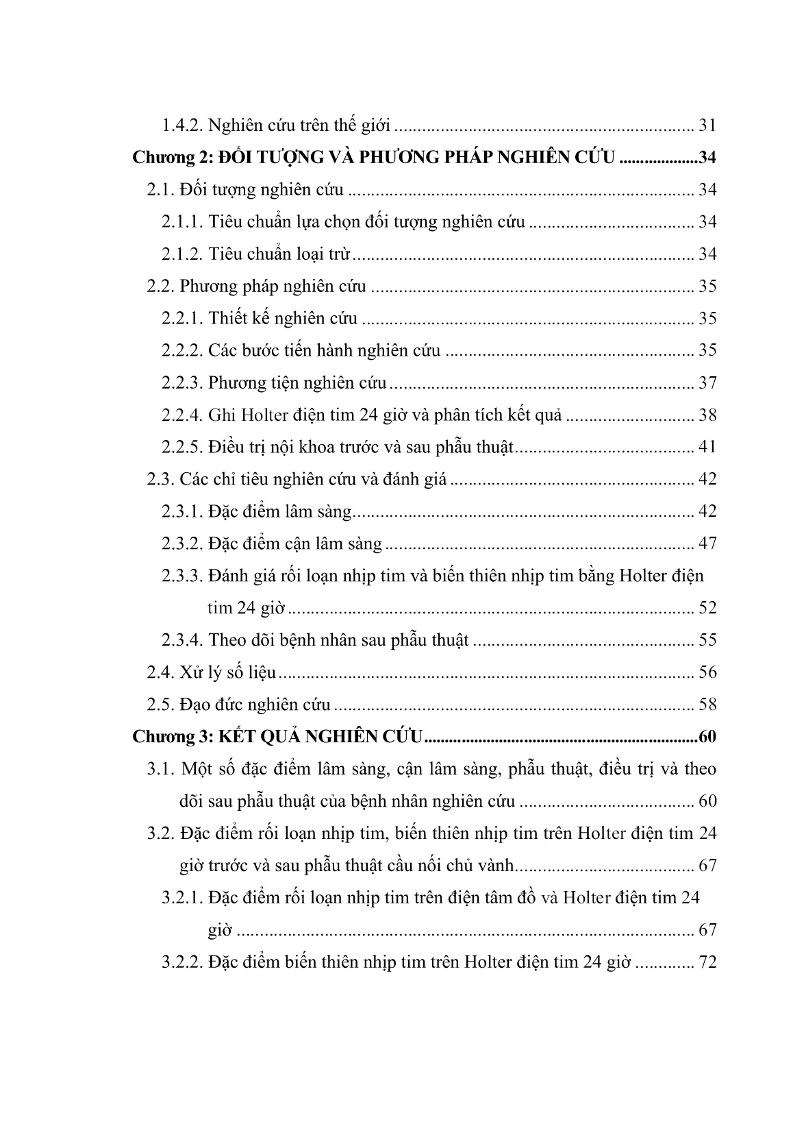 Luận án Nghiên cứu rối loạn nhịp tim, biến thiên nhịp tim bằng holter điện tim 24 giờ ở bệnh nhân trước và sau phẫu thuật cầu nối chủ vành trang 8