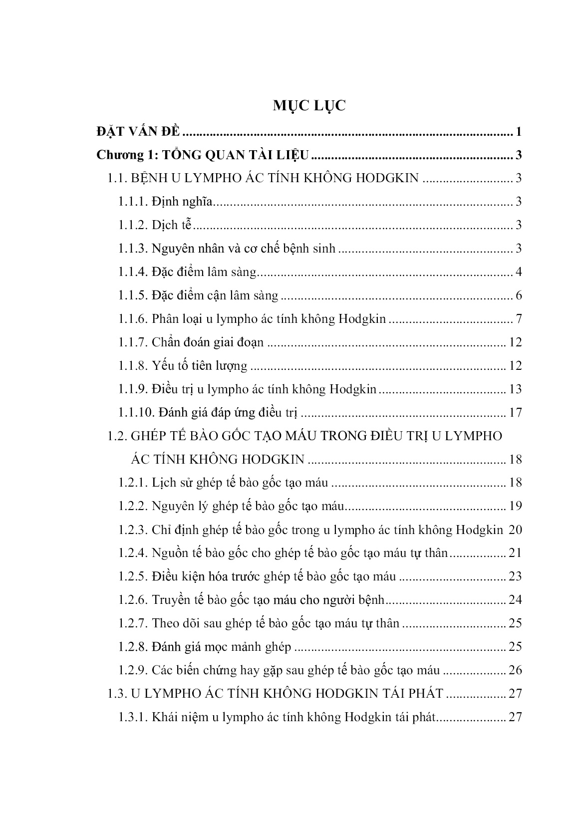 Luận án Đánh giá kết quả điều trị U lympho ác tính không hodgkin tế bào B tái phát bằng phác đồ GDP và ghép tế bào gốc tạo máu tự thân trang 5