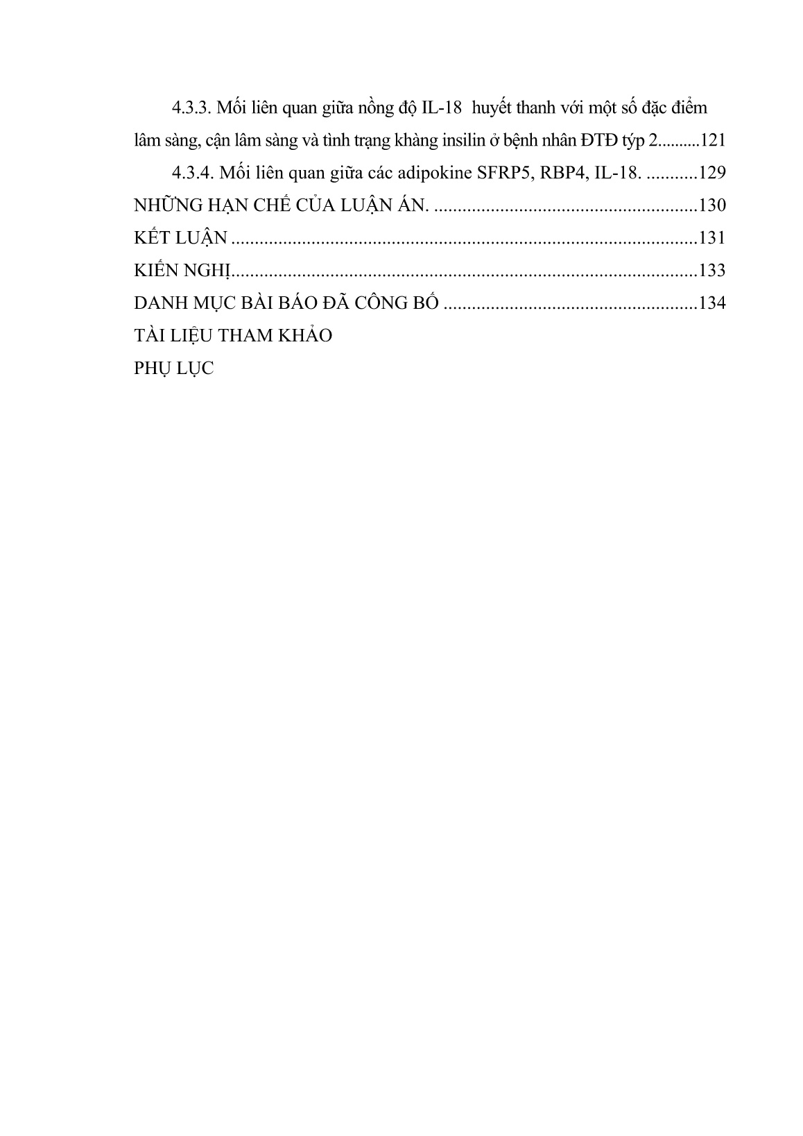 Luận án Nghiên cứu nồng độ SFRP5, RBP4, IL-18 huyết thanh ở bệnh nhân đái tháo đường týp 2 trang 7