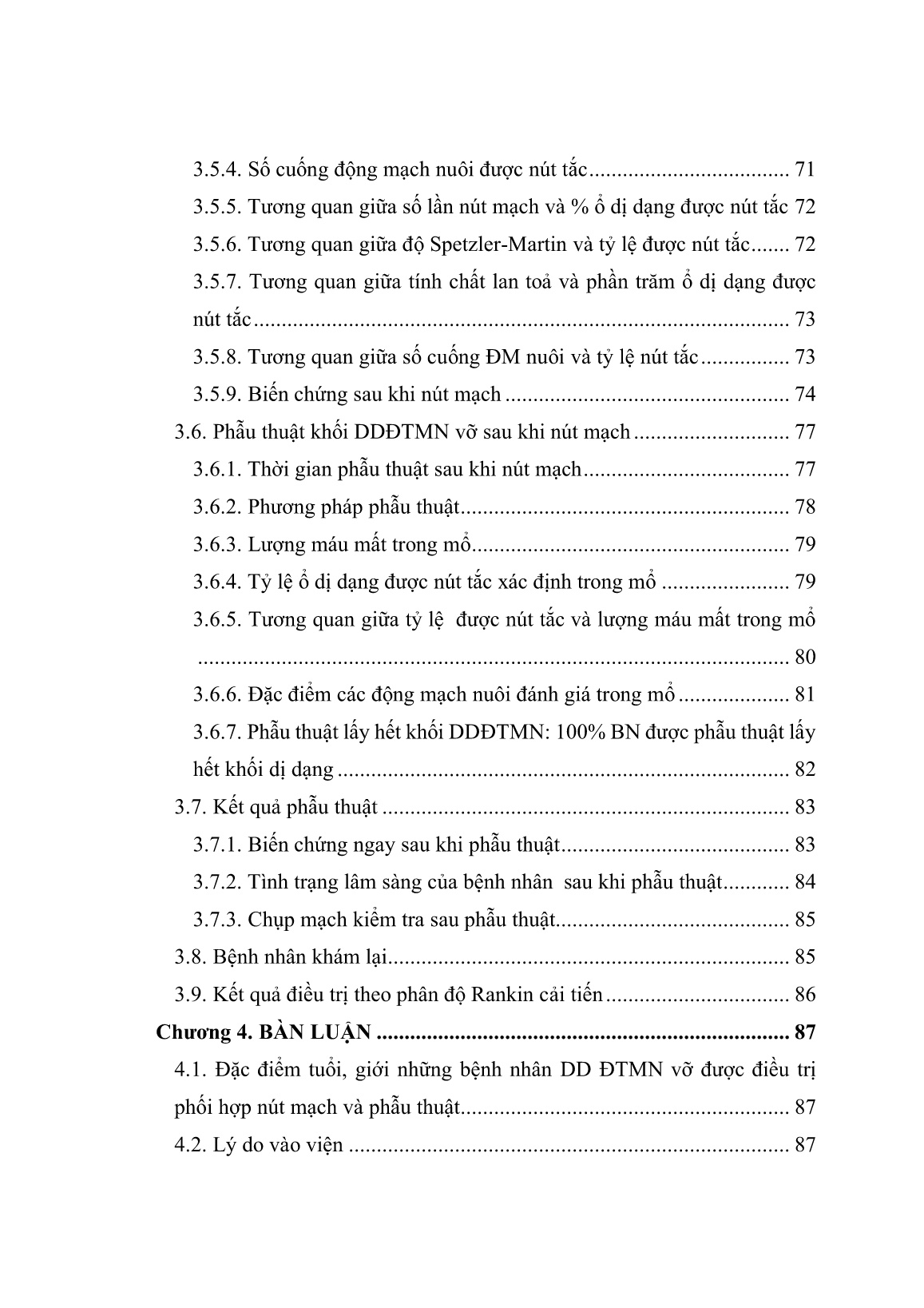 Luận án Kết quả điều trị dị dạng động tĩnh mạch não vỡ bằng phối hợp nút mạch và phẫu thuật trang 9