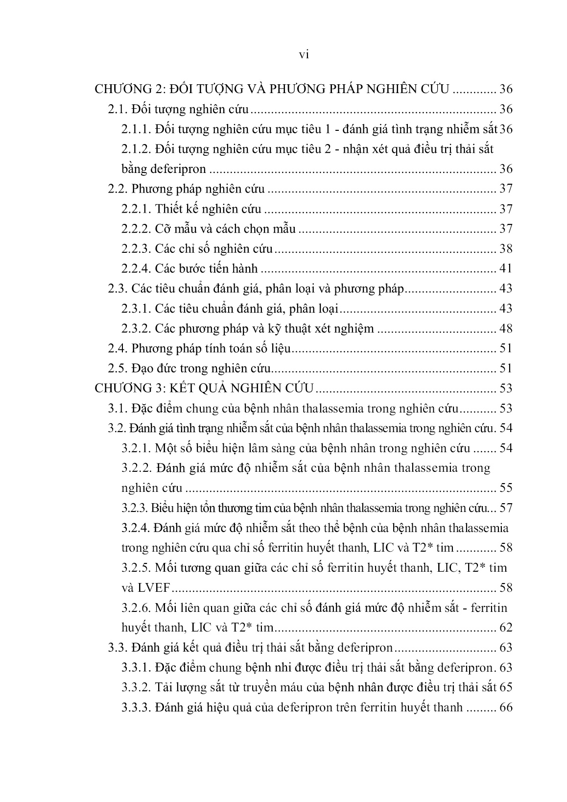 Luận án Nghiên cứu tình trạng nhiễm sắt và kết quả điều trị thải sắt của bệnh nhân Thalassemia trang 7