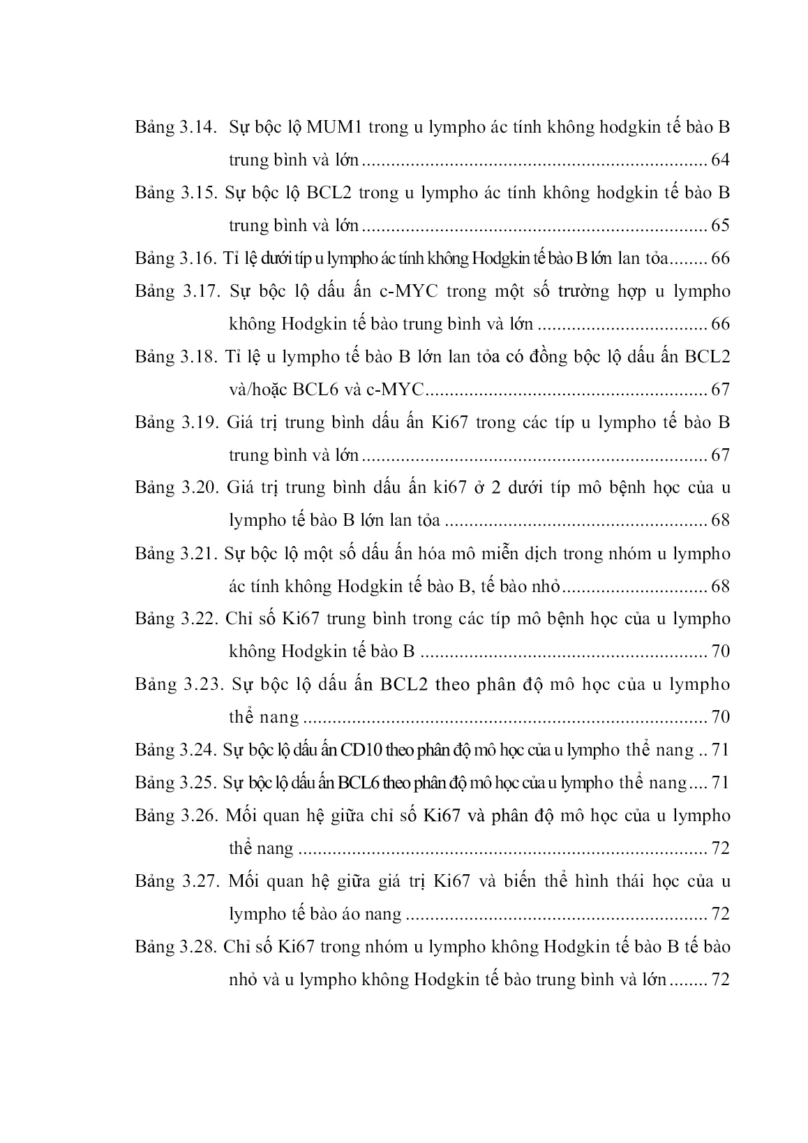 Luận án Nghiên cứu phân loại U Lympho ác tính không hodgkin tế bào B theo who 2008 trang 10