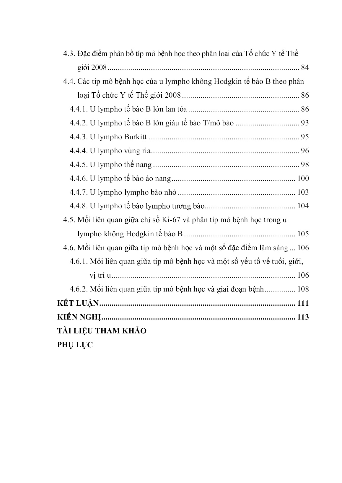 Luận án Nghiên cứu phân loại U Lympho ác tính không hodgkin tế bào B theo who 2008 trang 8