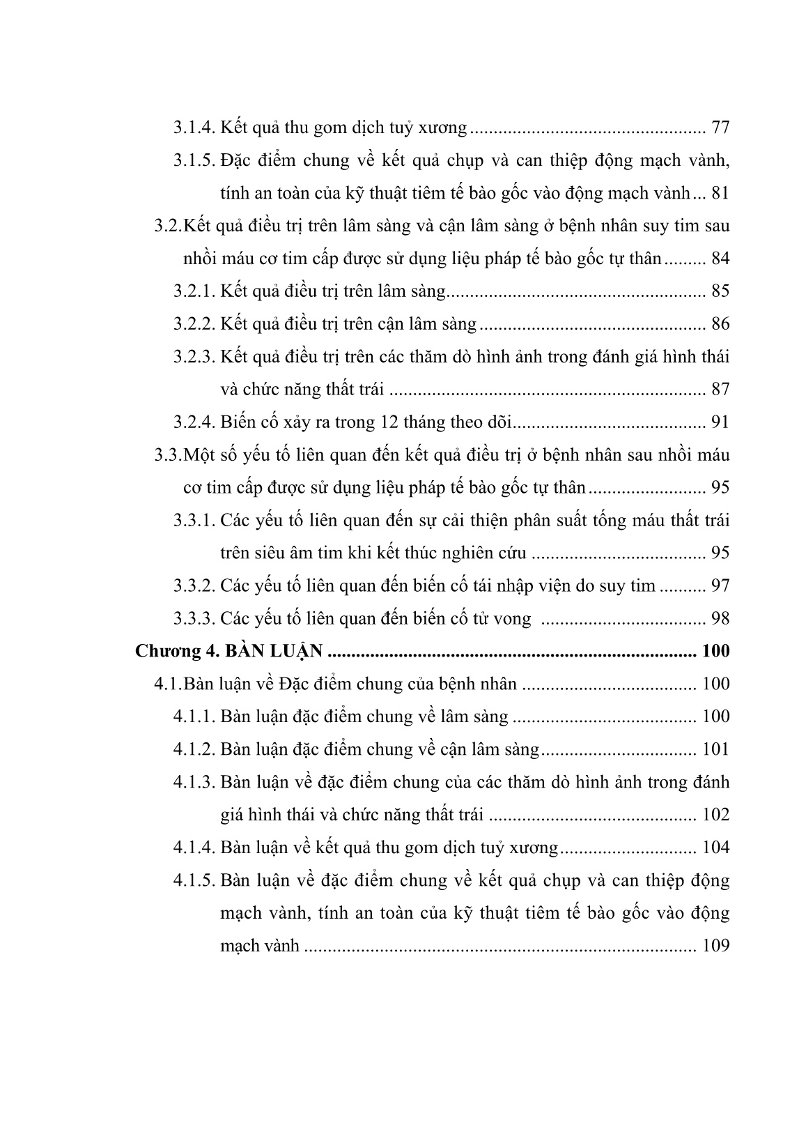 Luận án Đánh giá kết quả điều trị suy tim ở bệnh nhân sau nhồi máu cơ tim cấp được cấy ghép tế bào gốc tự thân trang 9