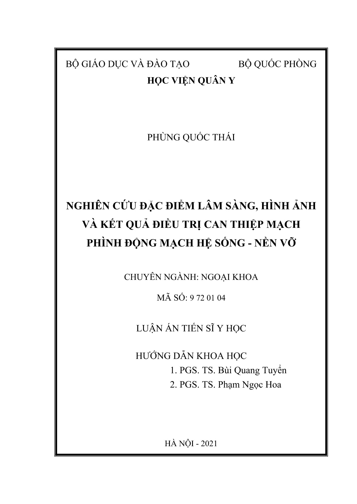 Luận án Nghiên cứu đặc điểm lâm sàng, hình ảnh và kết quả điều trị can thiệp mạch phình động mạch hệ sống - nền vỡ trang 2