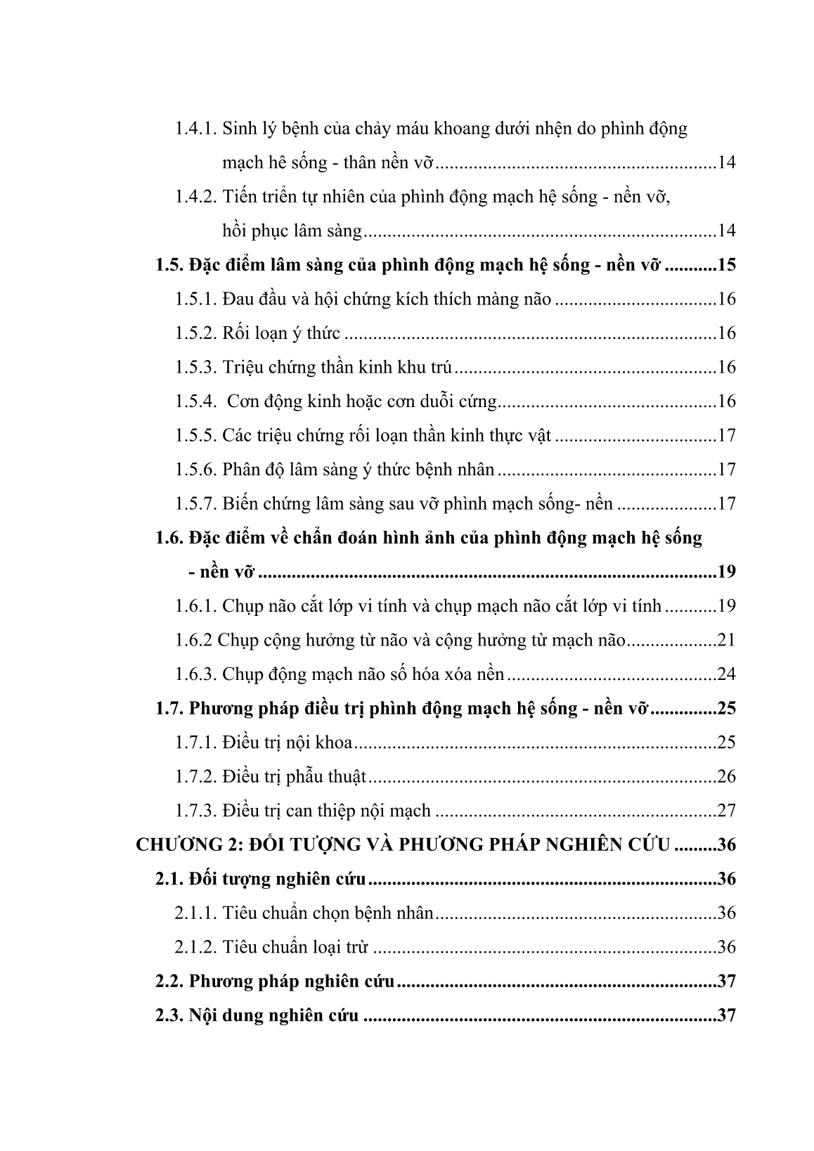 Luận án Nghiên cứu đặc điểm lâm sàng, hình ảnh và kết quả điều trị can thiệp mạch phình động mạch hệ sống - nền vỡ trang 4