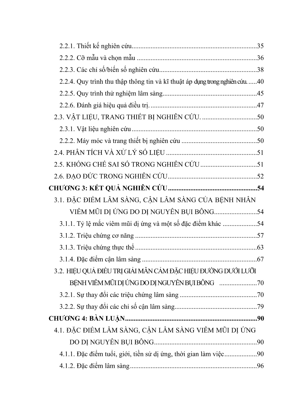 Luận án Nghiên cứu hiệu quả điều trị bệnh viêm mũi dị ứng do dị nguyên bụi bông bằng phương pháp giải mẫn cảm đặc hiệu đường dưới lưỡi trang 5