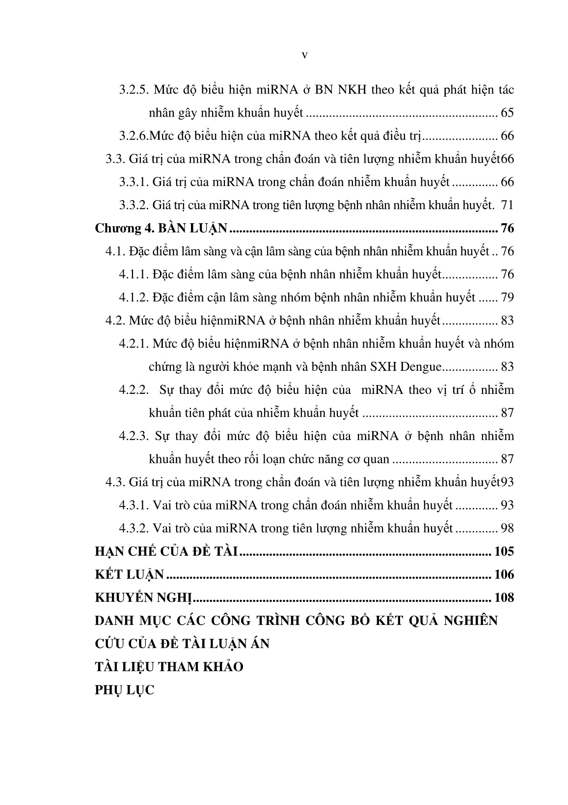 Luận án Nghiên cứu mức độ biểu hiện và giá trị chẩn đoán, tiên lượng của một số microrna ở bệnh nhân nhiễm khuẩn huyết trang 7