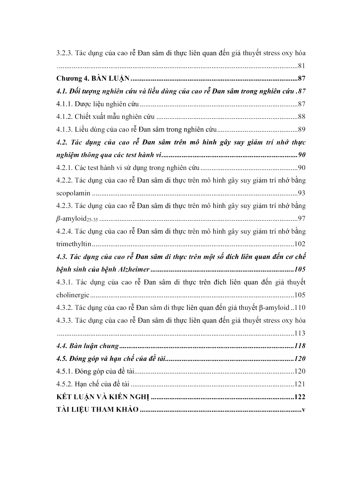 Luận án Nghiên cứu tác dụng theo hướng điều trị Alzheimer trên thực nghiệm của đan sâm di thực (Salvia miltiorrhiza bunge, Lamiaceae) trang 7