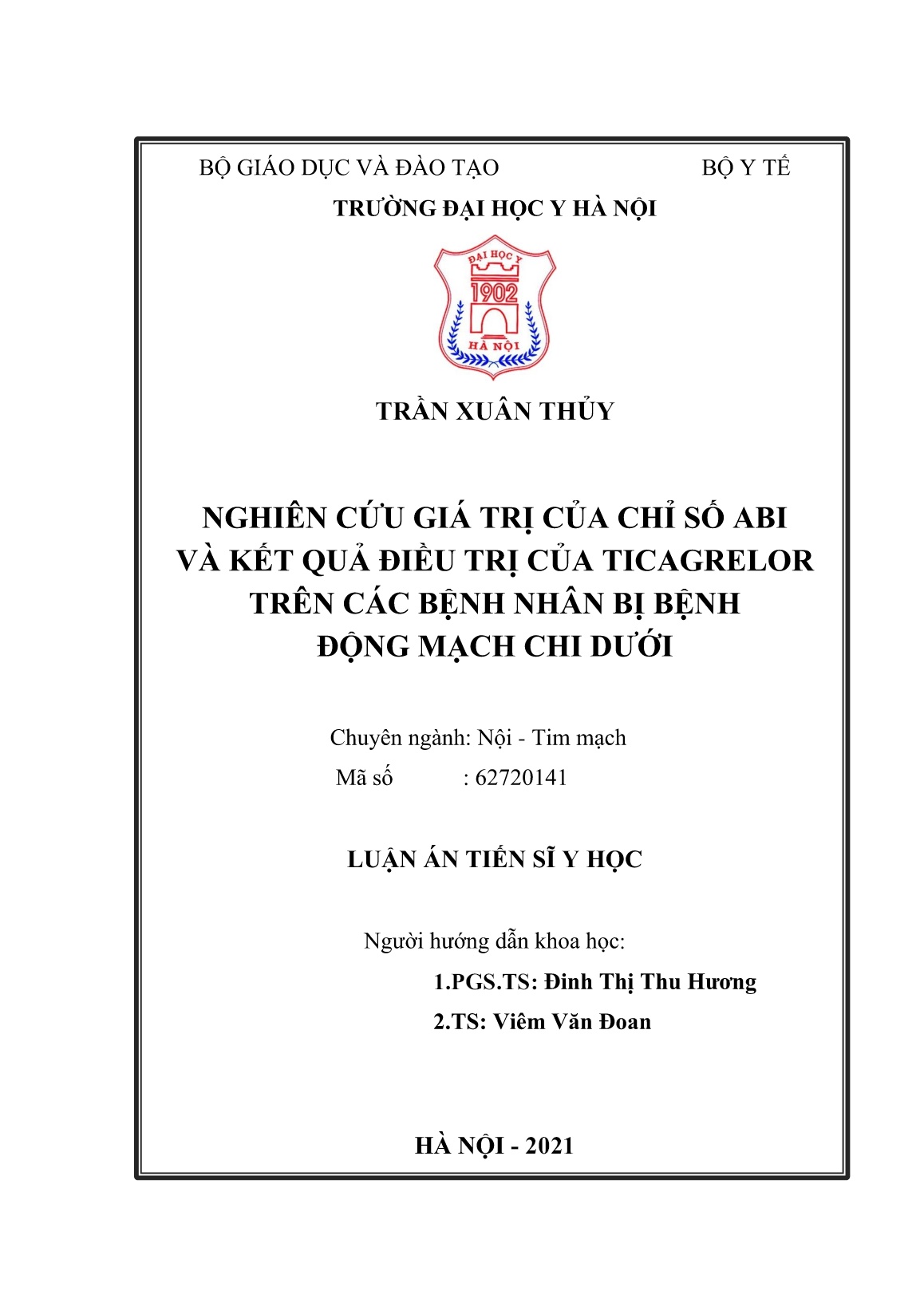 Luận án Nghiên cứu giá trị của chỉ số ABI và kết quả điều trị của Ticagrelor trên các bệnh nhân bị bệnh động mạch chi dưới trang 2