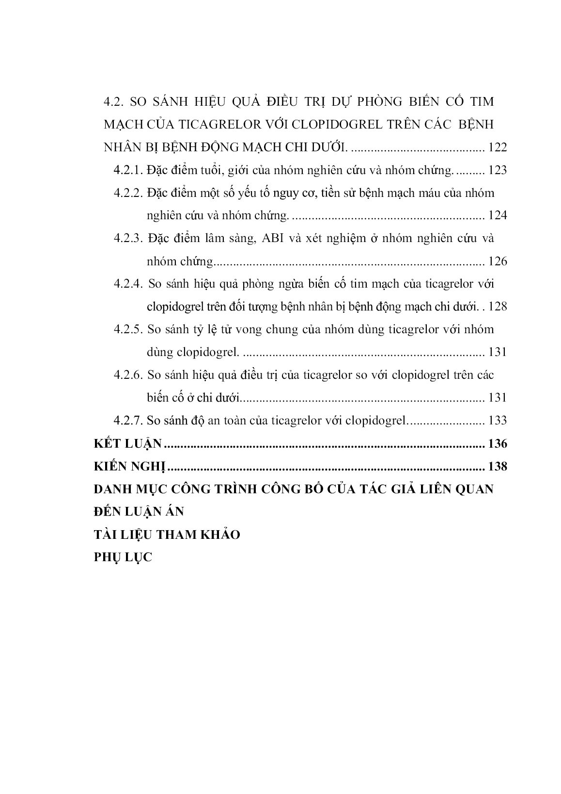 Luận án Nghiên cứu giá trị của chỉ số ABI và kết quả điều trị của Ticagrelor trên các bệnh nhân bị bệnh động mạch chi dưới trang 9